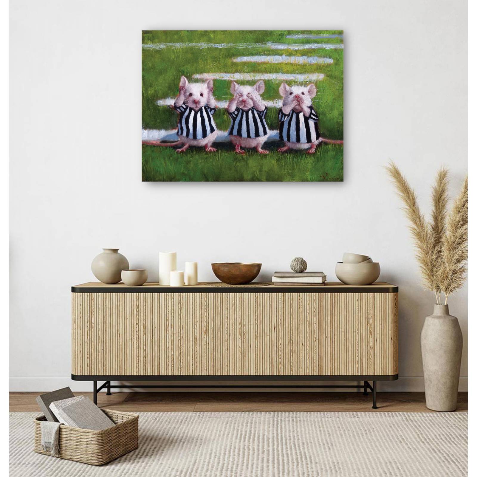 Cuadro Decorativo Tres ratones ciegos