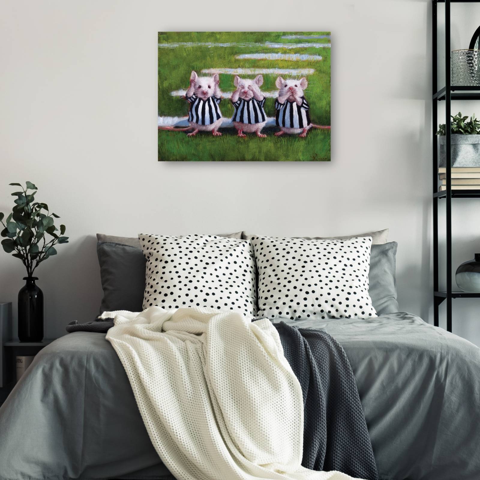 Cuadro Decorativo Tres ratones ciegos