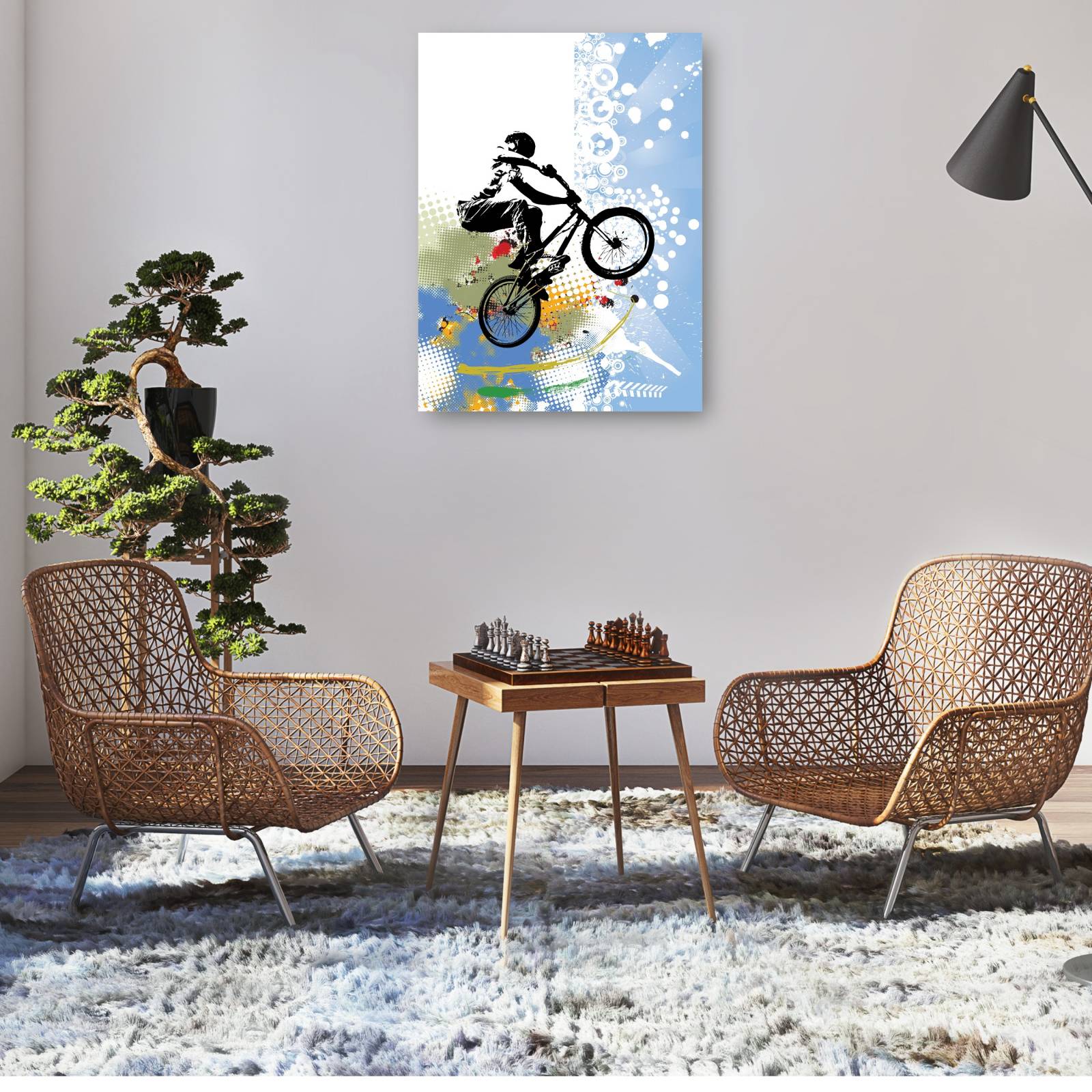 Cuadro Decorativo Trucos de BMX Sky