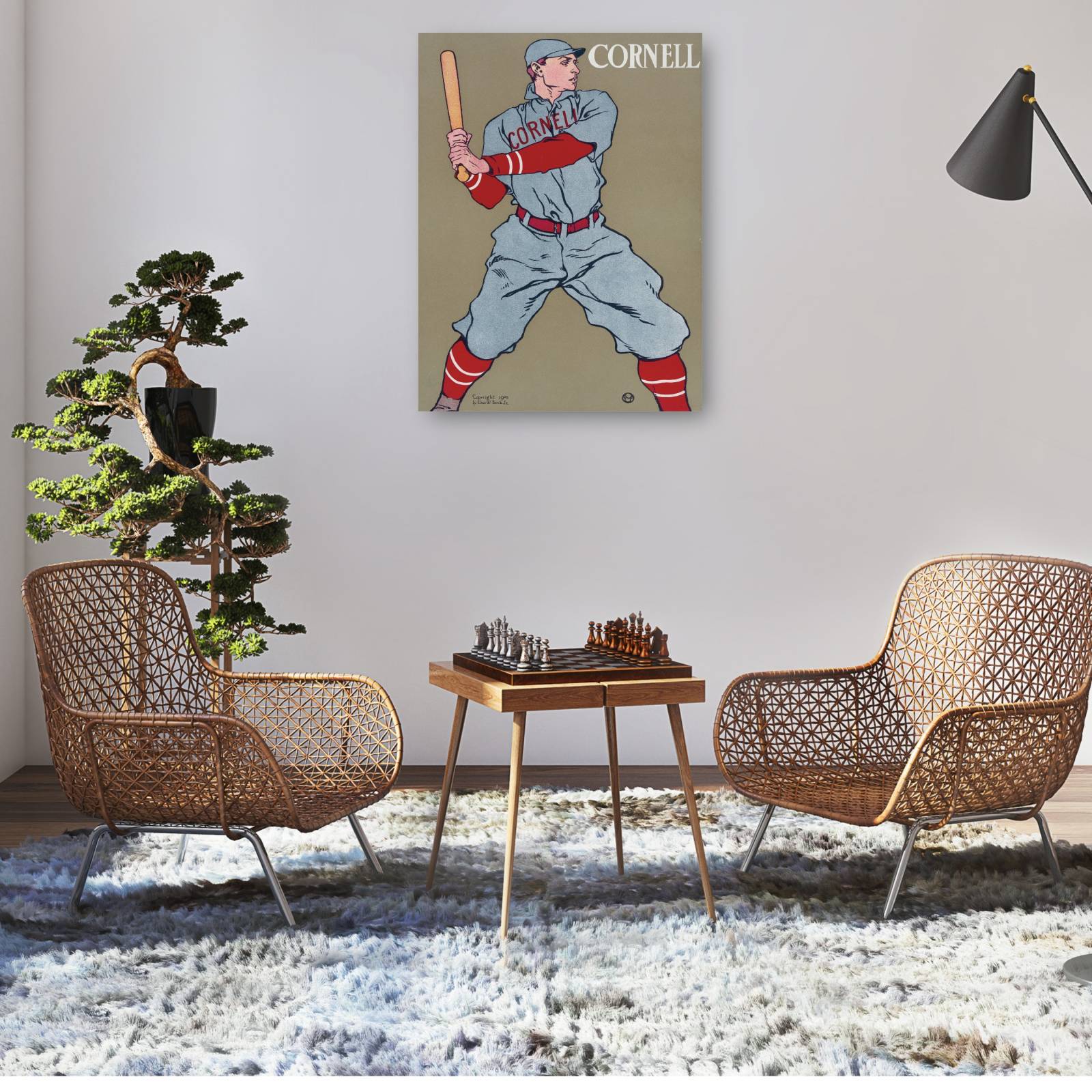 Cuadro Decorativo Beisbol de Cornell