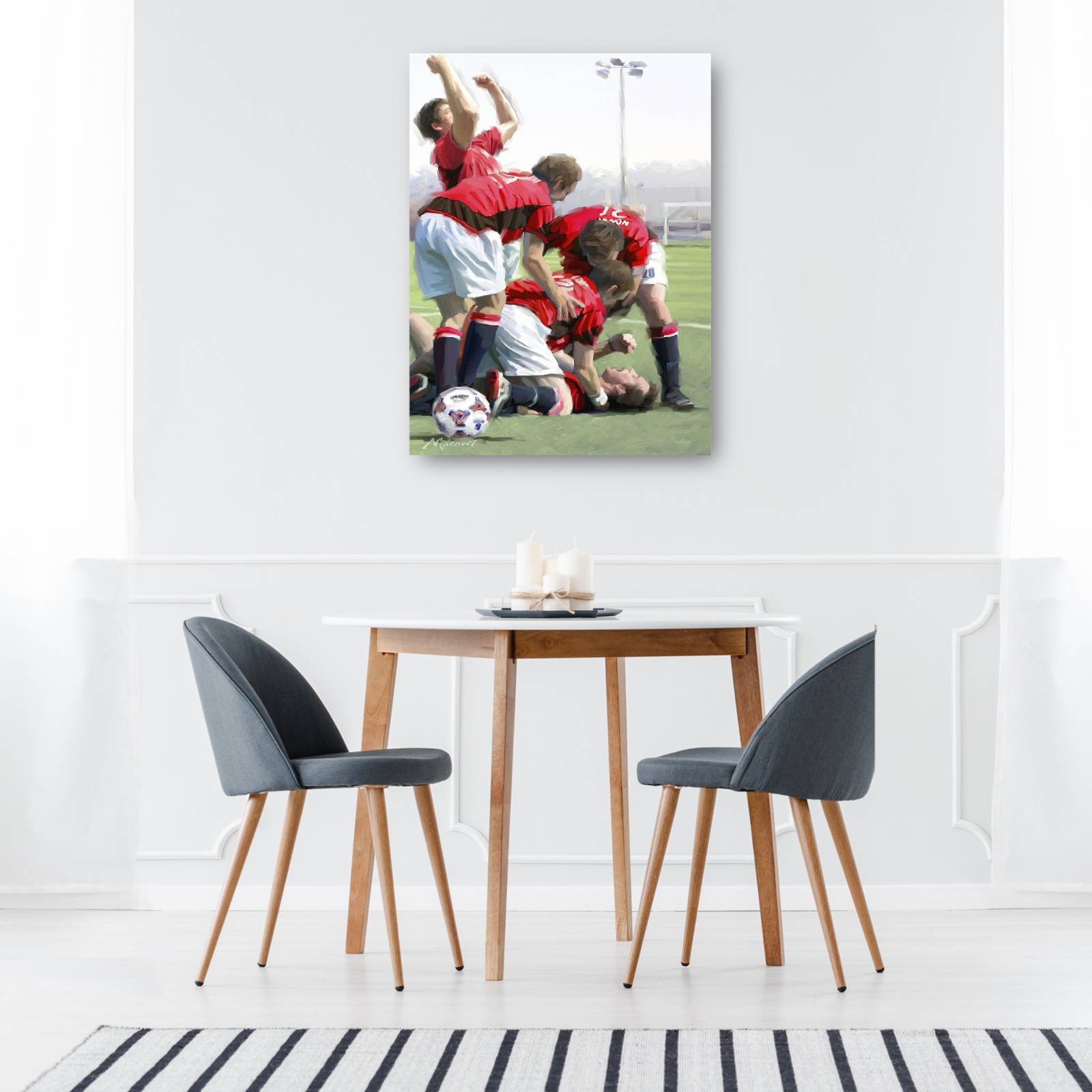 Cuadro Decorativo Celebracion del futbol