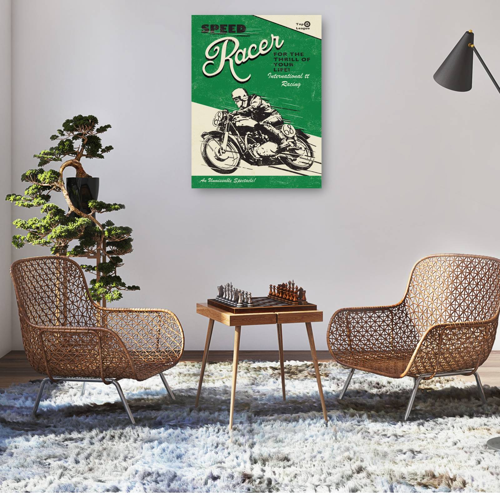 Cuadro Decorativo Corredor de velocidad