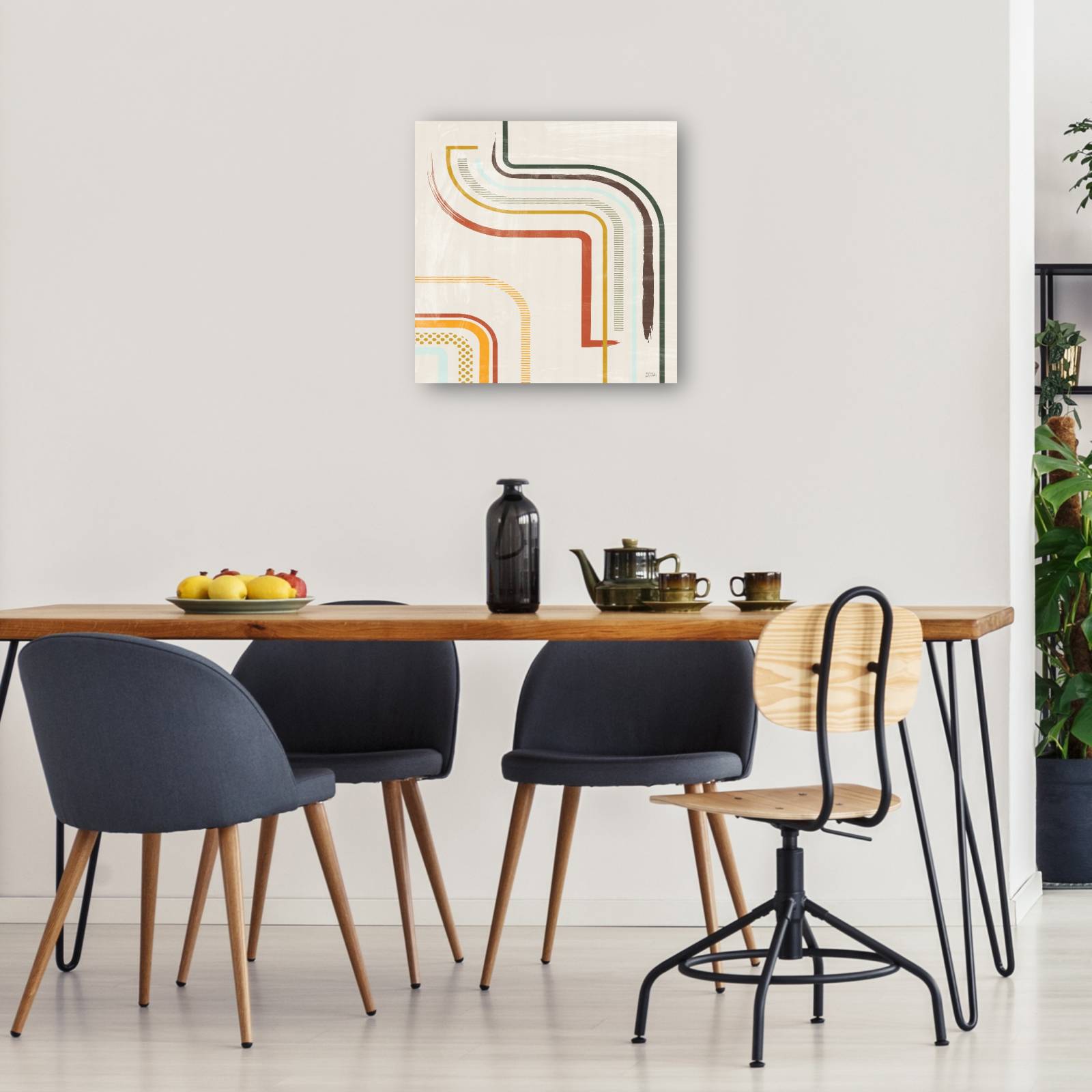 cuadro decorativo  Líneas persistentes I