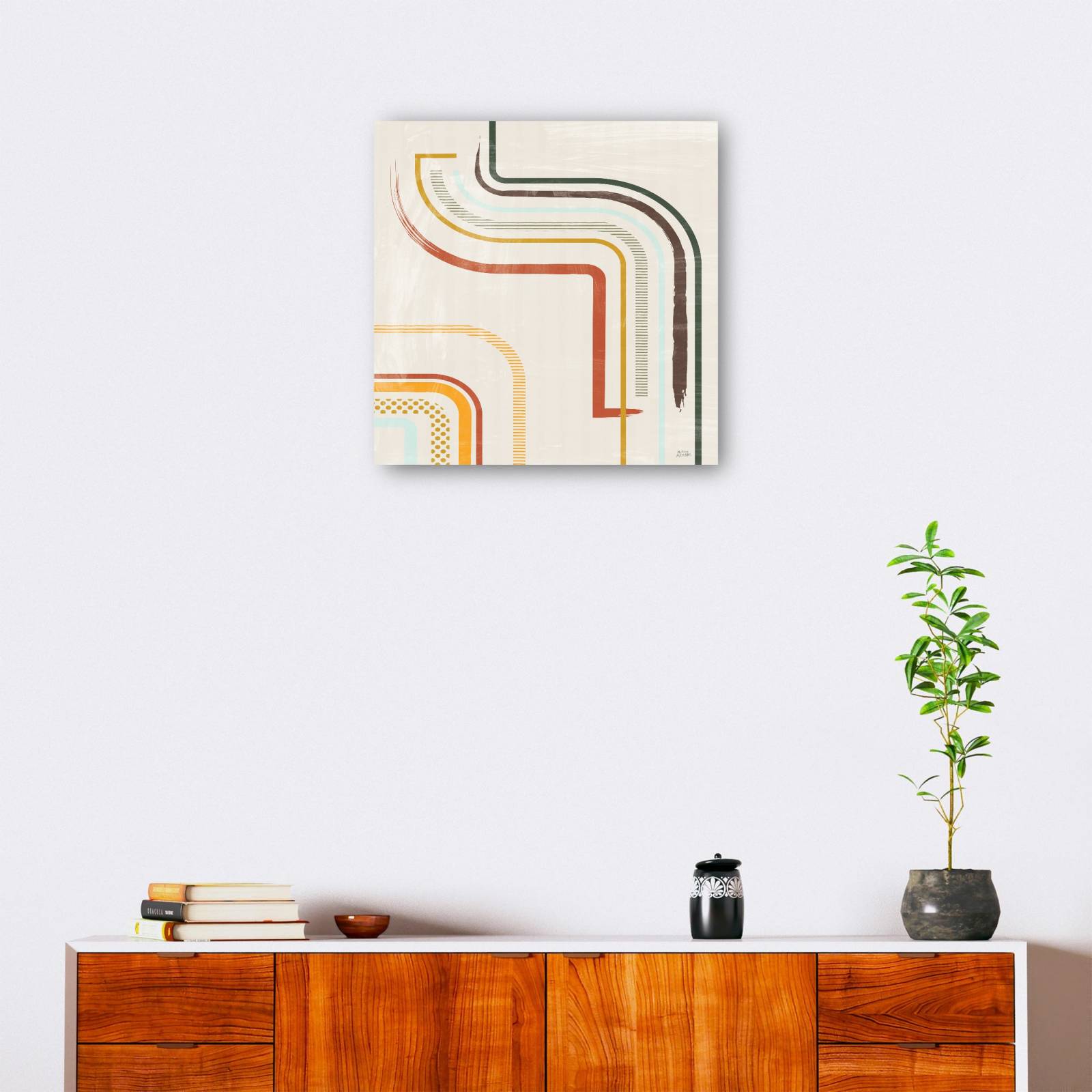 cuadro decorativo  Líneas persistentes I