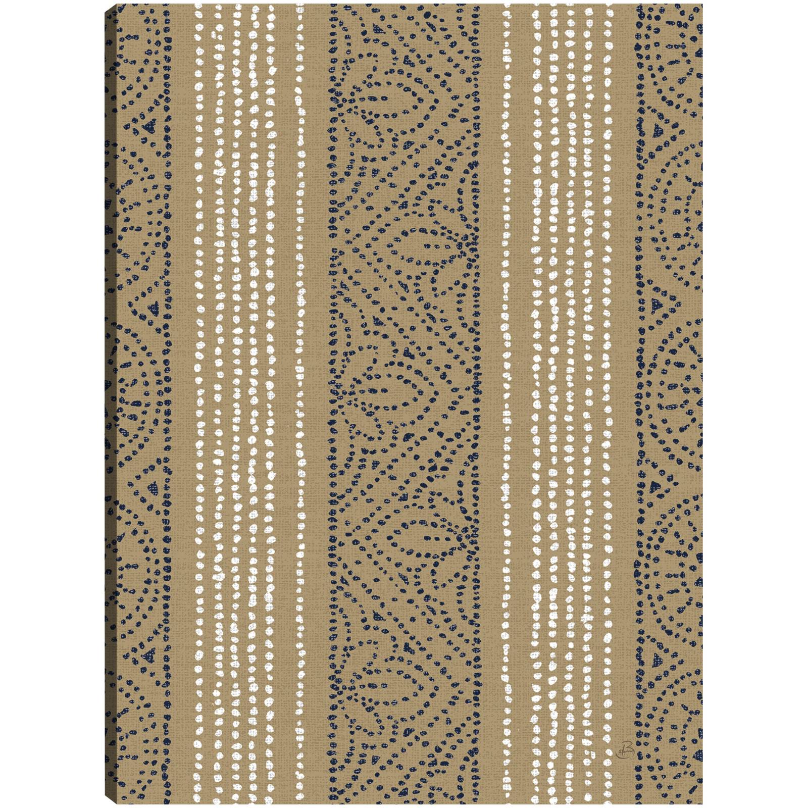 cuadro decorativo  Patrones Batik II con azul marino