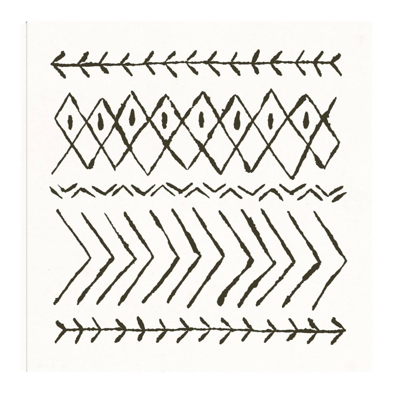 Cuadro Decorativo | Vibras Nordicas II | Moira Hershey | 82X82 Cm | Arte Abstracto | Impresión en Lienzo | Fine Art TJ