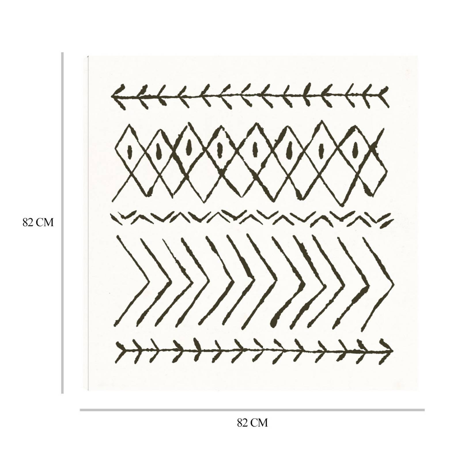 Cuadro Decorativo | Vibras Nordicas II | Moira Hershey | 82X82 Cm | Arte Abstracto | Impresión en Lienzo | Fine Art TJ