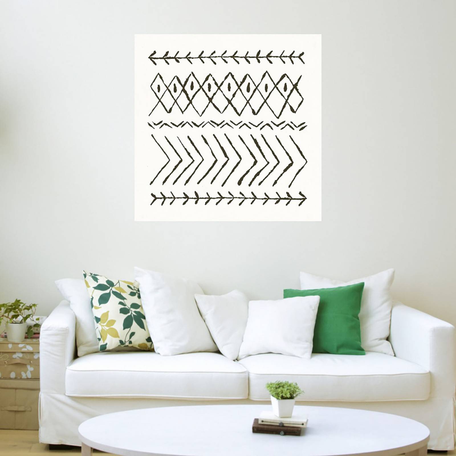 Cuadro Decorativo | Vibras Nordicas II | Moira Hershey | 122X122 Cm | Arte Abstracto | Impresión en Lienzo | Fine Art TJ