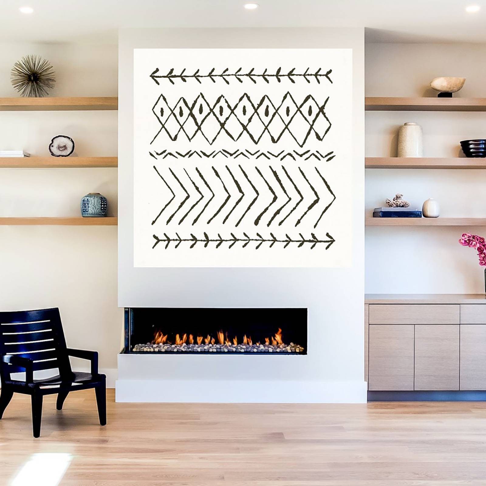 Cuadro Decorativo | Vibras Nordicas II | Moira Hershey | 122X122 Cm | Arte Abstracto | Impresión en Lienzo | Fine Art TJ