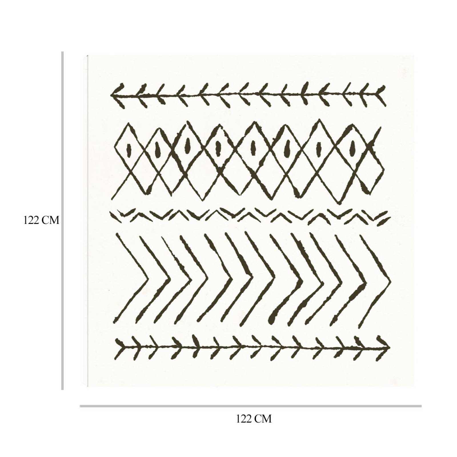 Cuadro Decorativo | Vibras Nordicas II | Moira Hershey | 122X122 Cm | Arte Abstracto | Impresión en Lienzo | Fine Art TJ