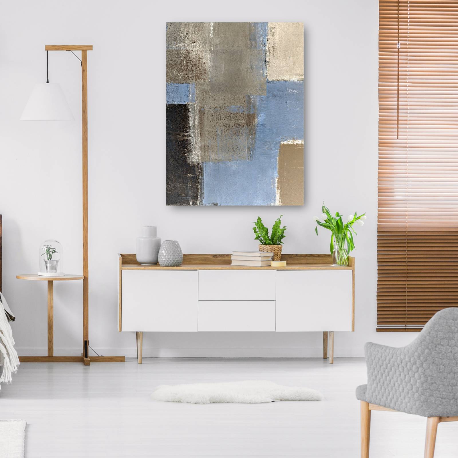 cuadro decorativo  Club de jazz azul claro