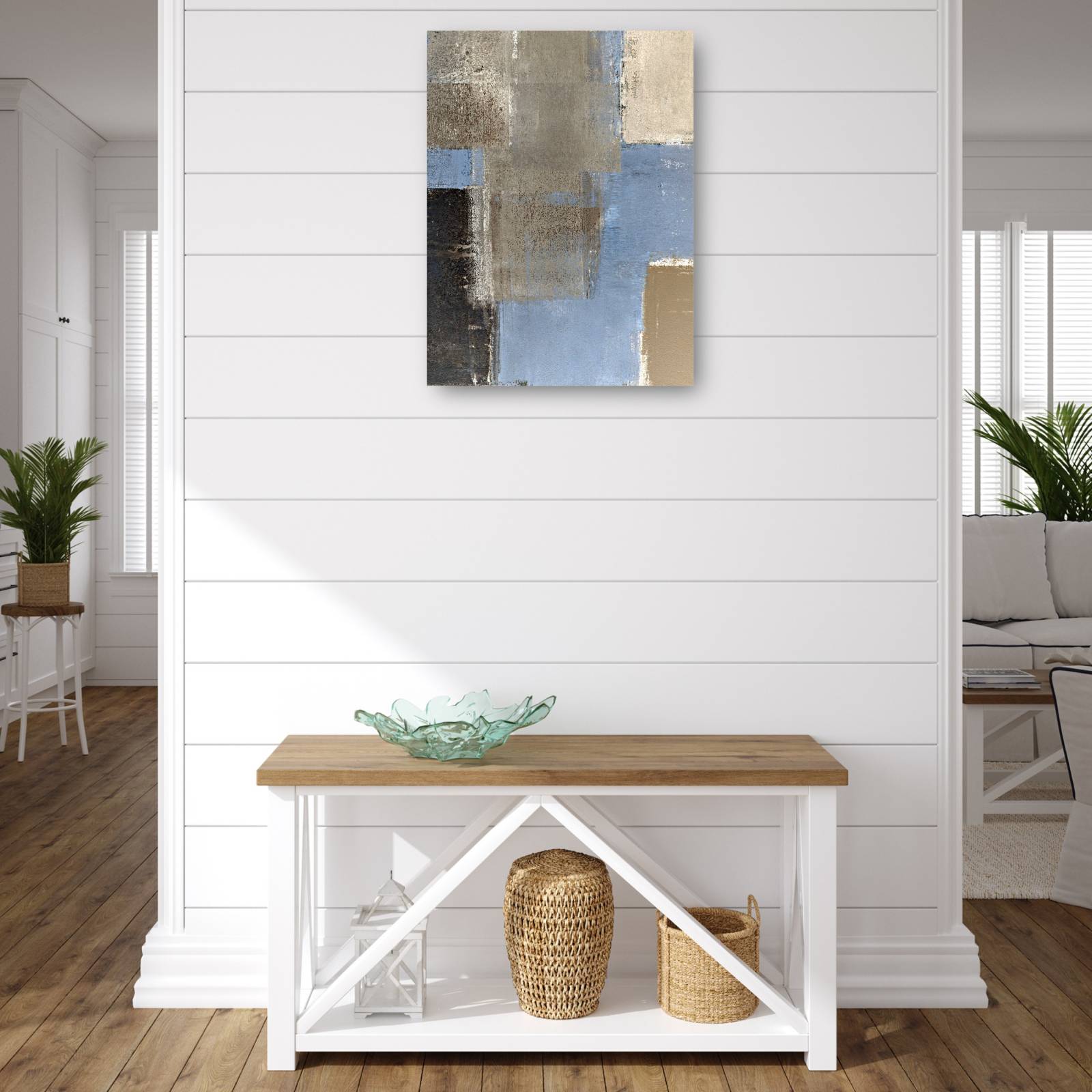 cuadro decorativo  Club de jazz azul claro