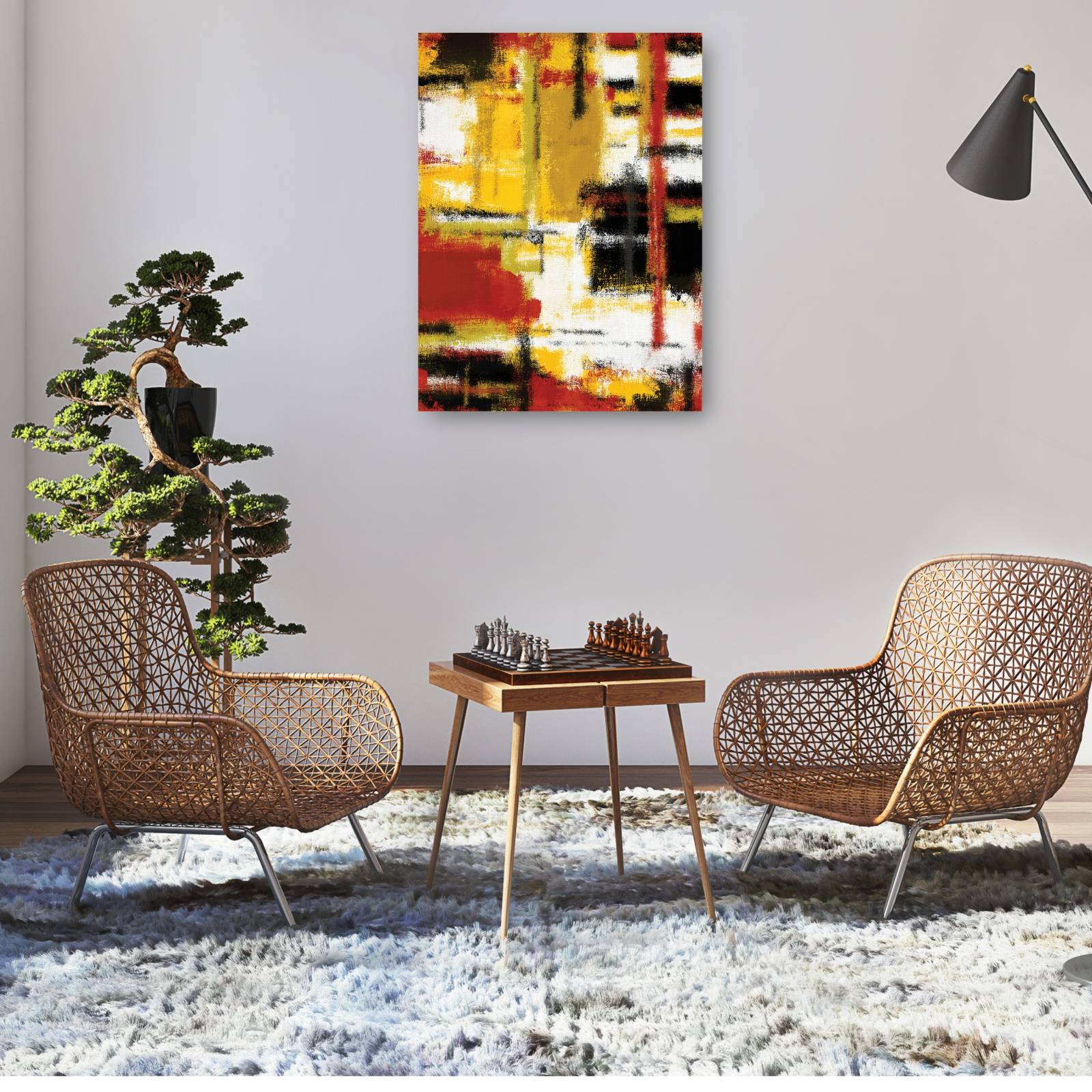 cuadro decorativo  Mostaza y tomate por favor