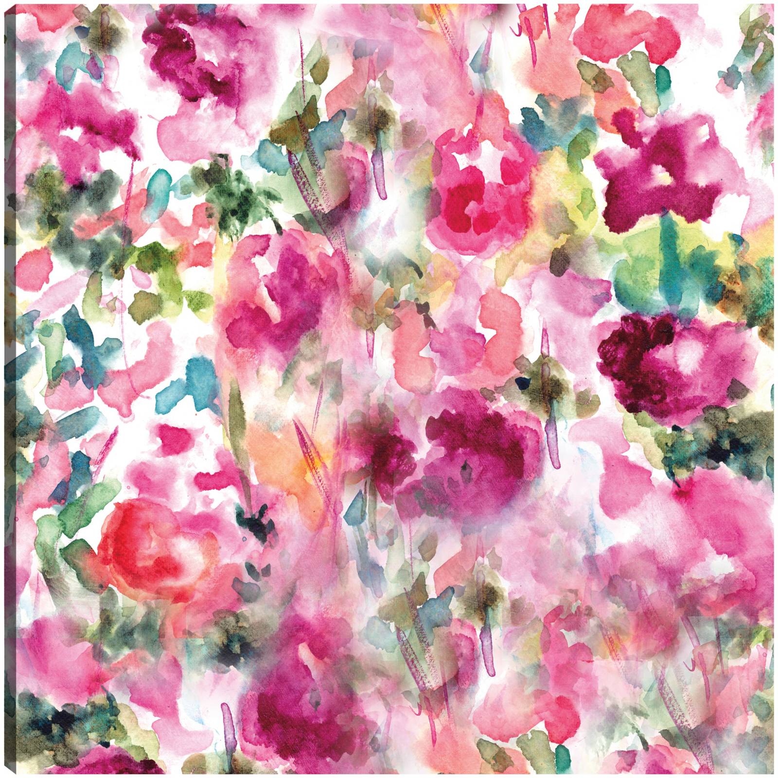 cuadro decorativo  Jardín rosado lluvioso