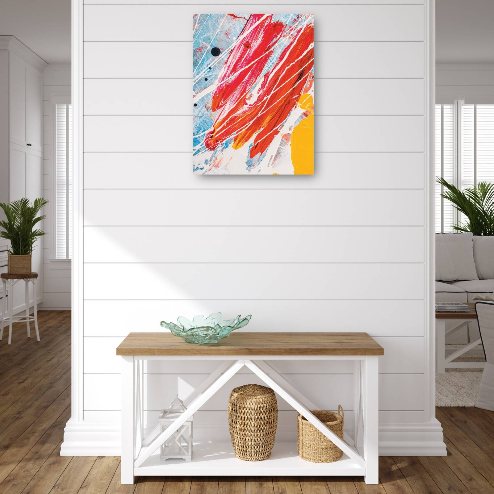 cuadro decorativo  Ondas de frambuesa