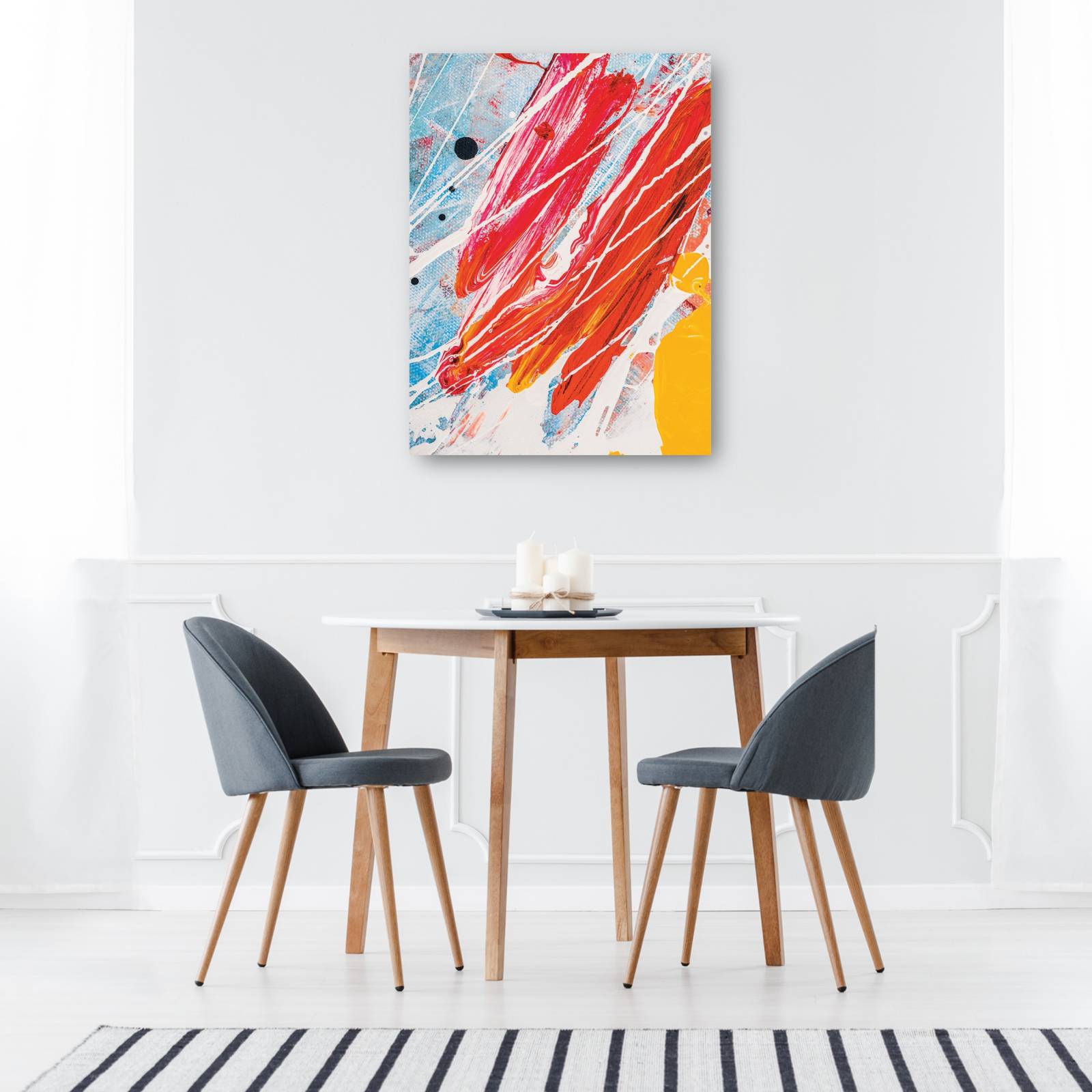 cuadro decorativo  Ondas de frambuesa