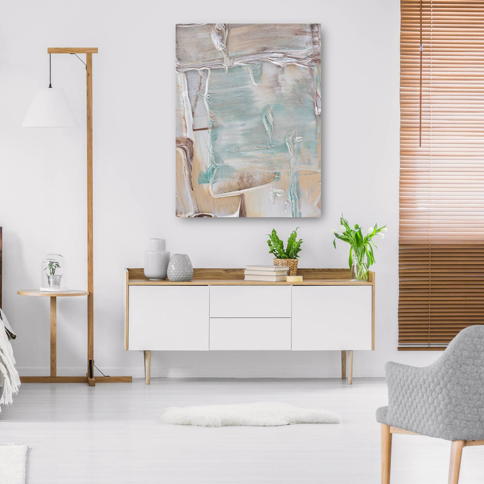 cuadro decorativo  Loco por el beige