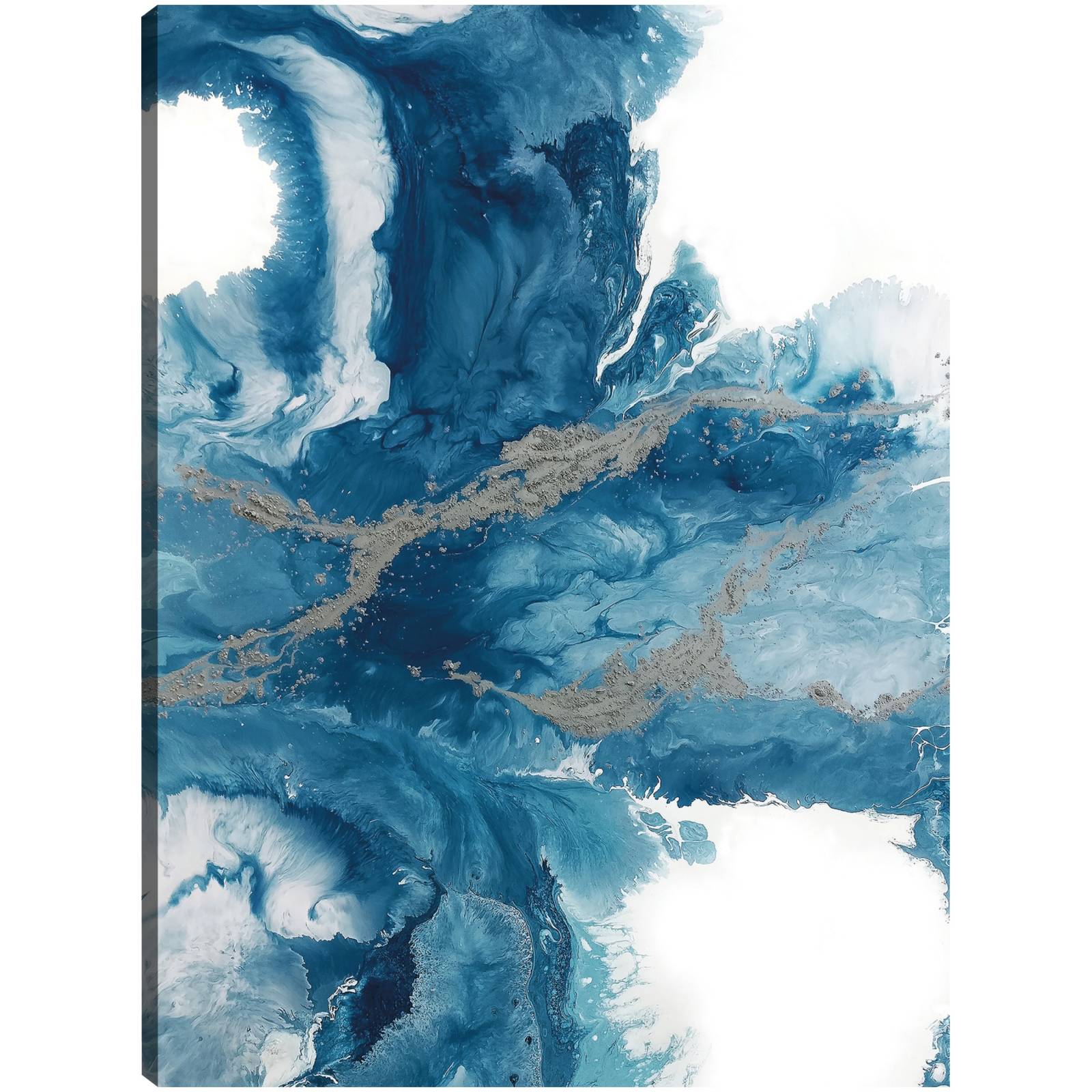 cuadro decorativo  Casquetes polares azules