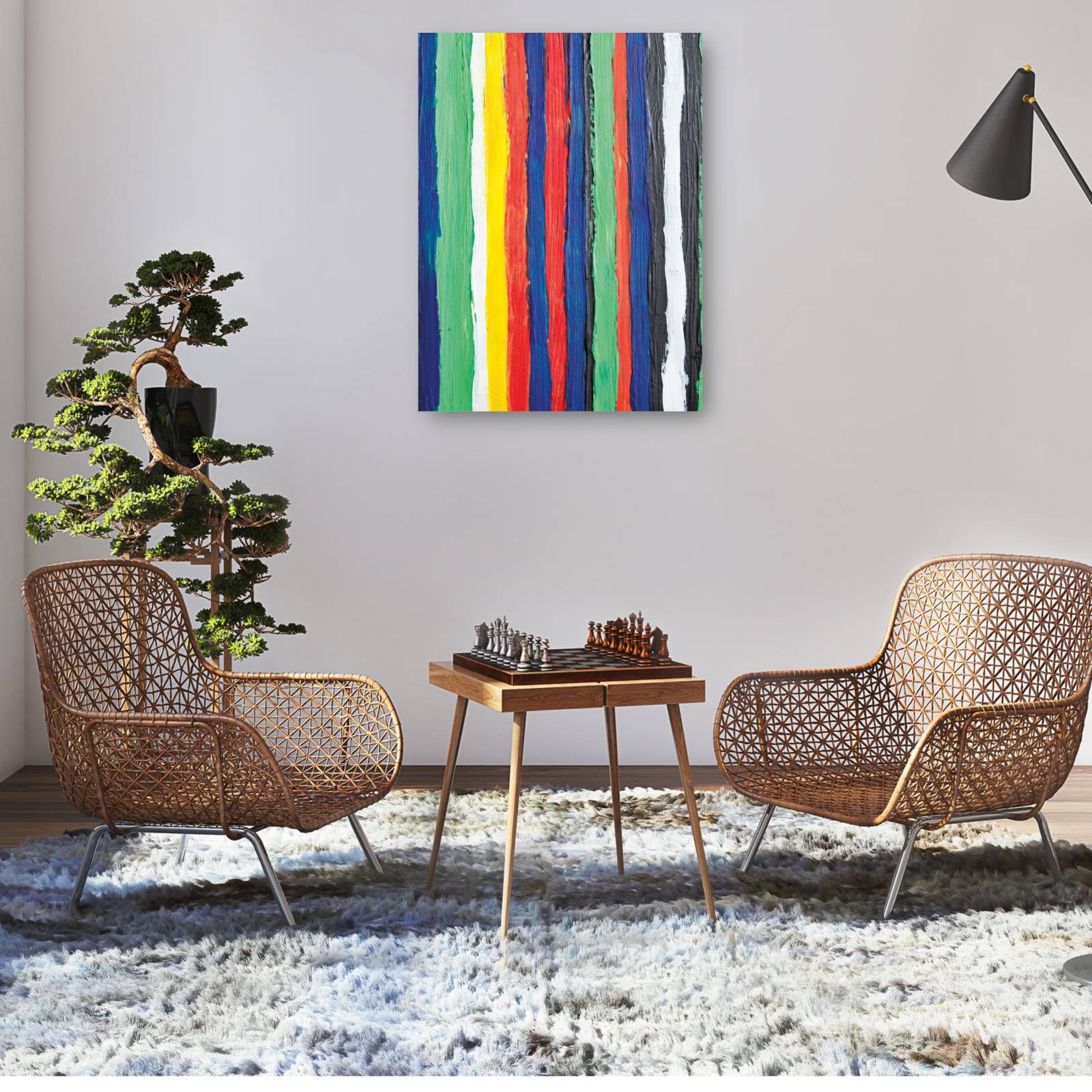 cuadro decorativo  Rayas Náuticas