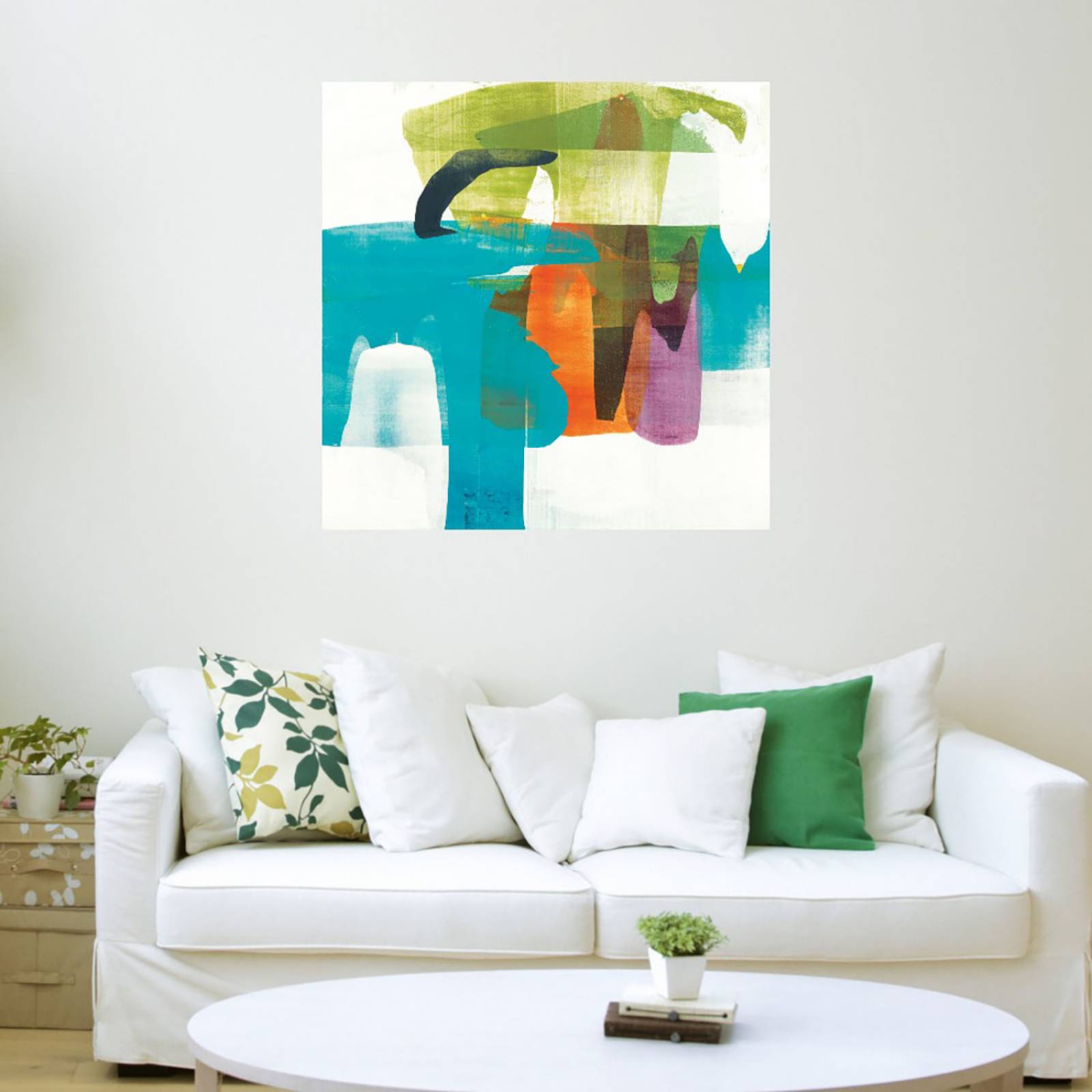 Cuadro Decorativo | Espíritu vibrante II | Alridge | 82X82 Cm | Arte Abstracto | Impresión en Lienzo | Fine Art TJ