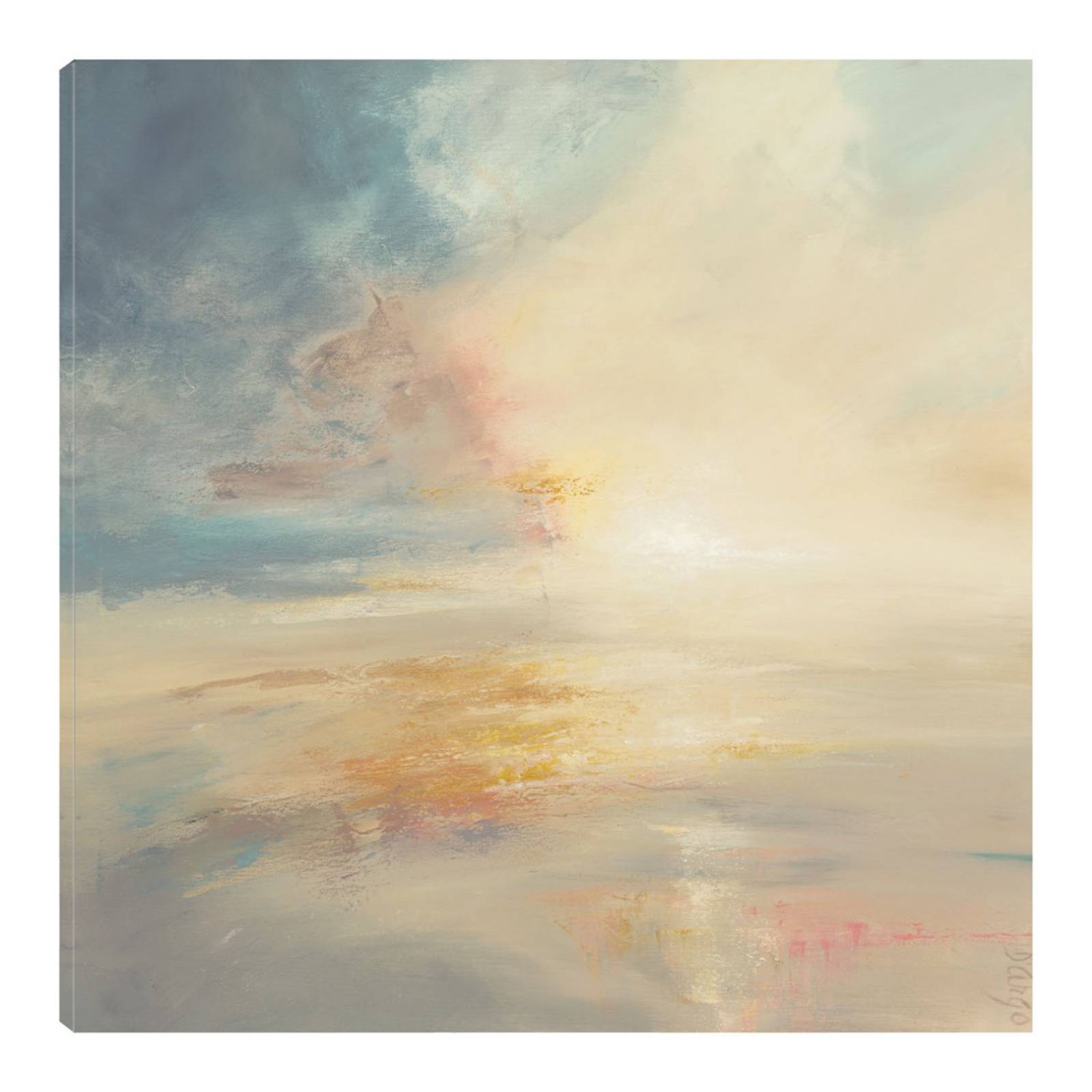 Cuadro Decorativo - Amanecer - Dina D'Argo - 94X94 cm - Arte Paisaje - Impresión en Lienzo - Fine Art TJ