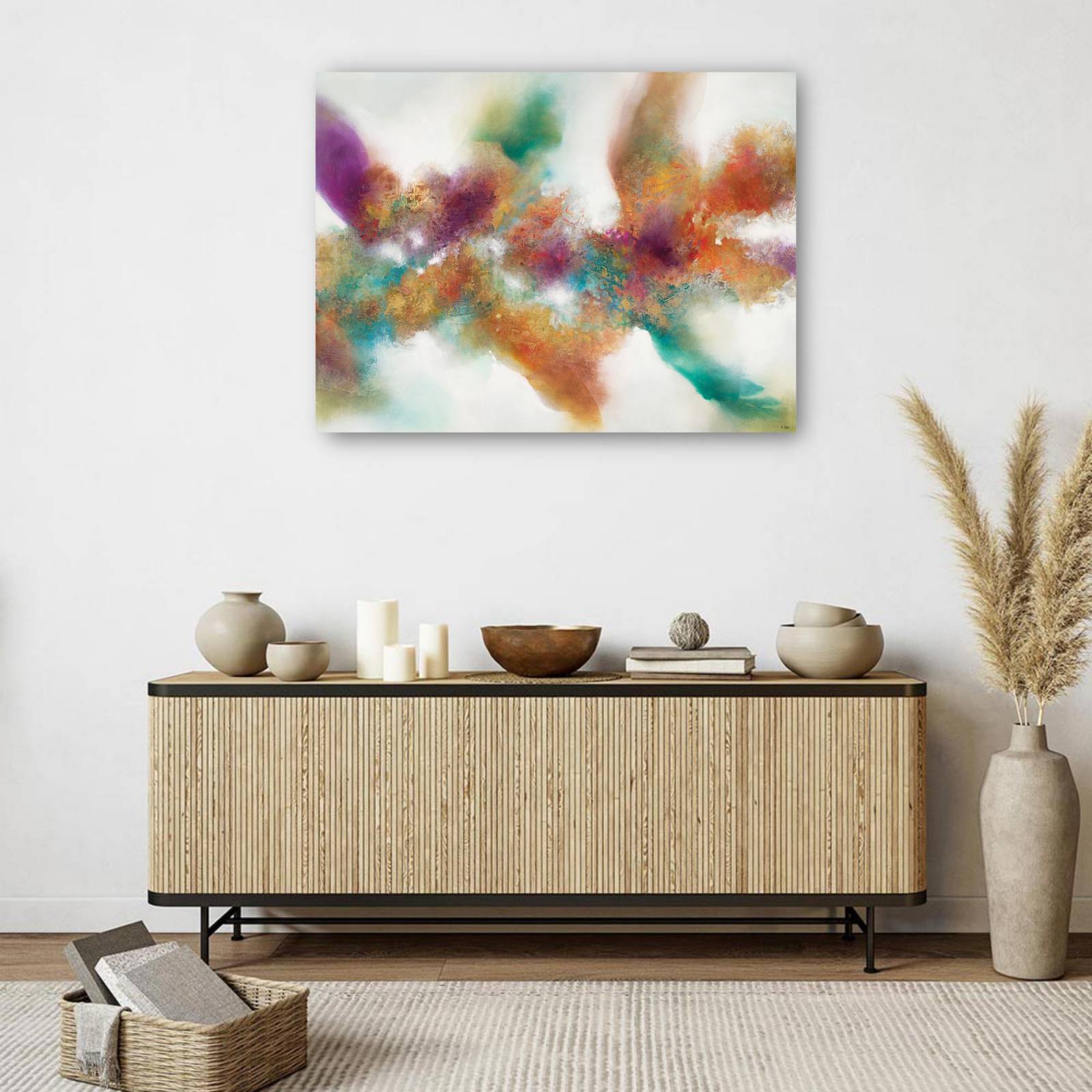 cuadro decorativo  Flores de ámbar