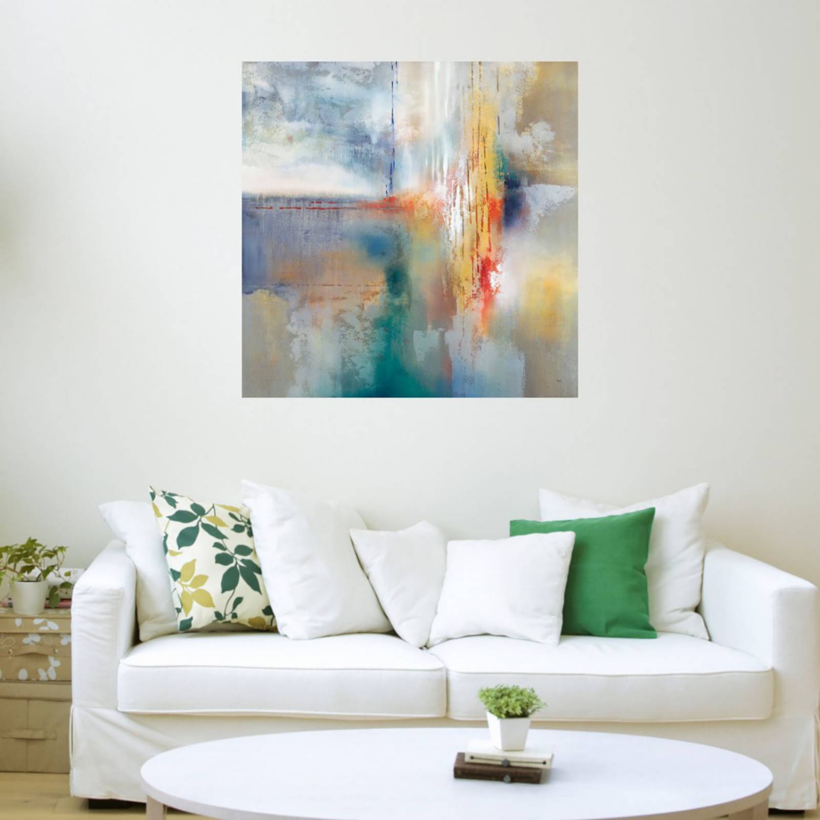 Cuadro Decorativo | Tierra mística | K. Nari | 56X56 Cm | Arte Abstracto | Impresión en Lienzo | Fine Art TJ