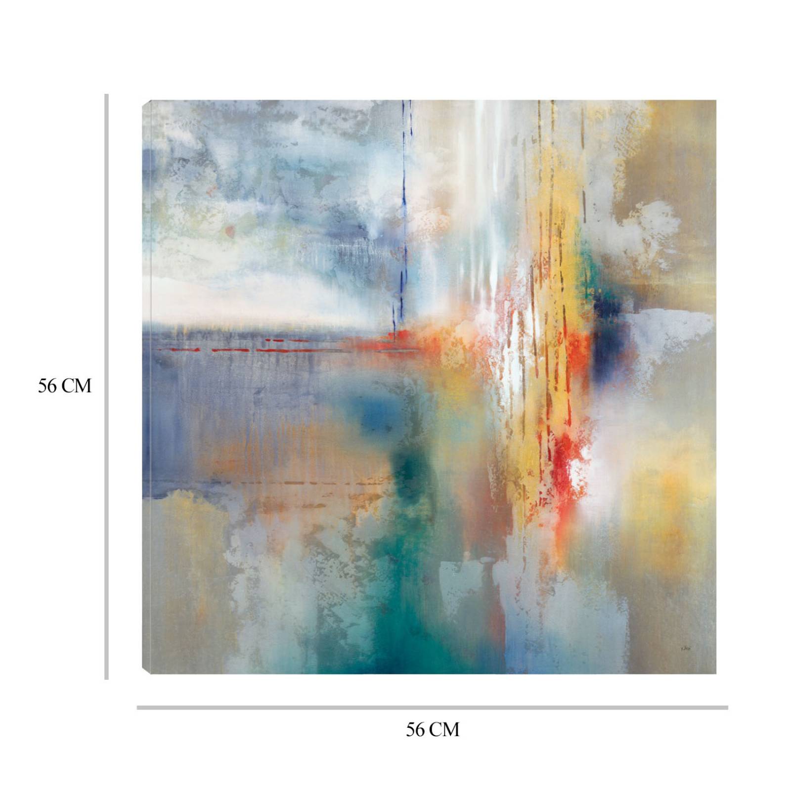 Cuadro Decorativo | Tierra mística | K. Nari | 56X56 Cm | Arte Abstracto | Impresión en Lienzo | Fine Art TJ