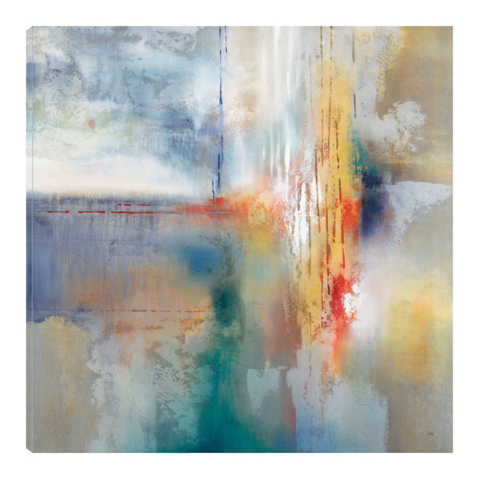 Cuadro Decorativo | Tierra mística | K. Nari | 82X82 Cm | Arte Abstracto | Impresión en Lienzo | Fine Art TJ