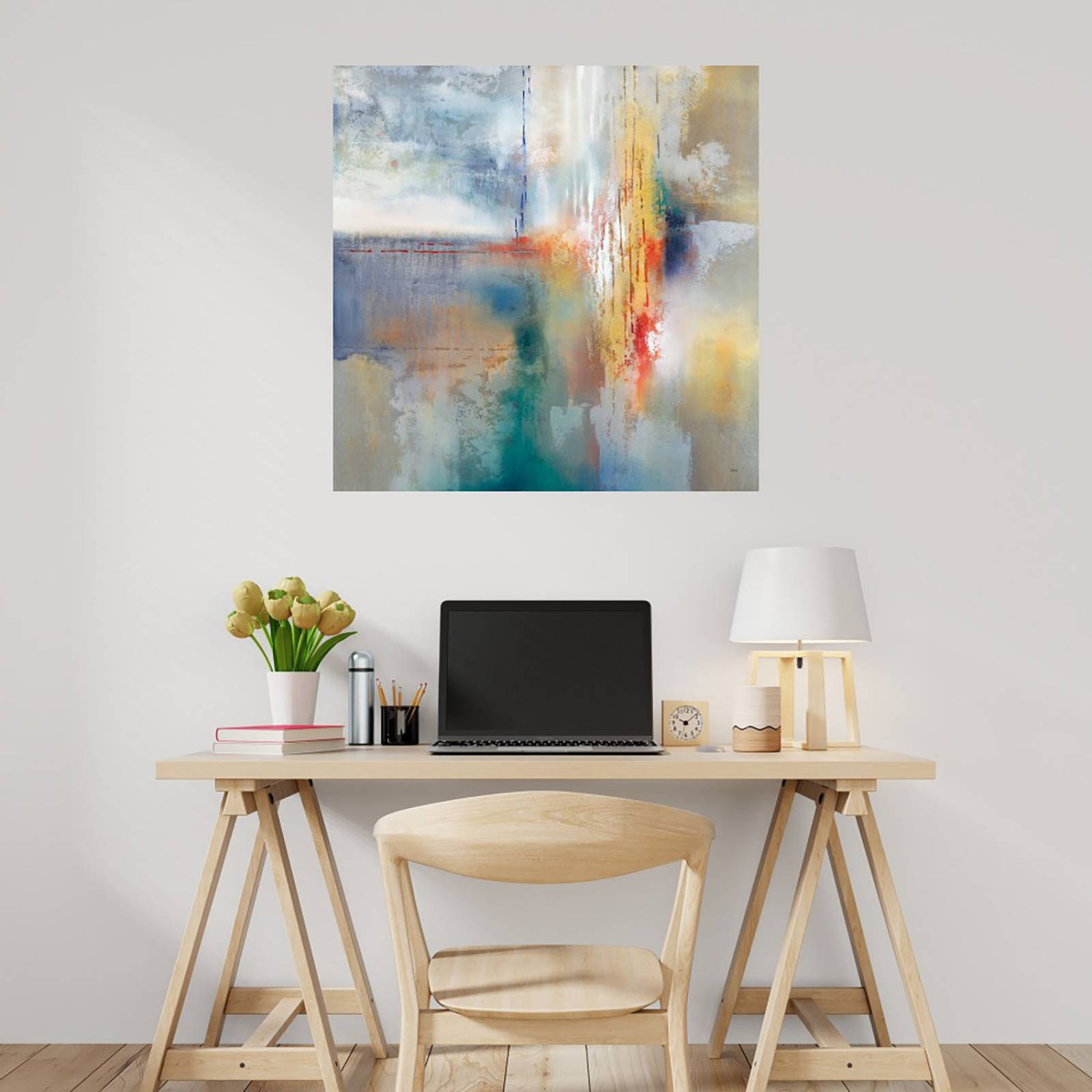 Cuadro Decorativo | Tierra mística | K. Nari | 82X82 Cm | Arte Abstracto | Impresión en Lienzo | Fine Art TJ