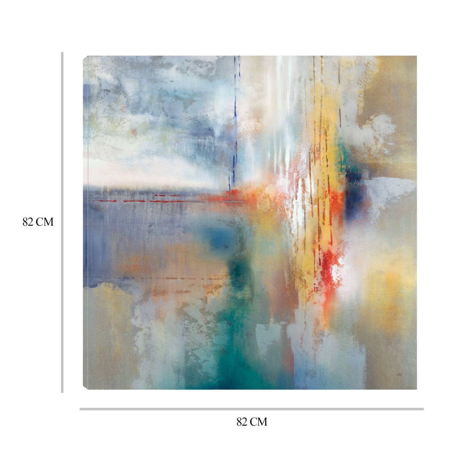 Cuadro Decorativo | Tierra mística | K. Nari | 82X82 Cm | Arte Abstracto | Impresión en Lienzo | Fine Art TJ