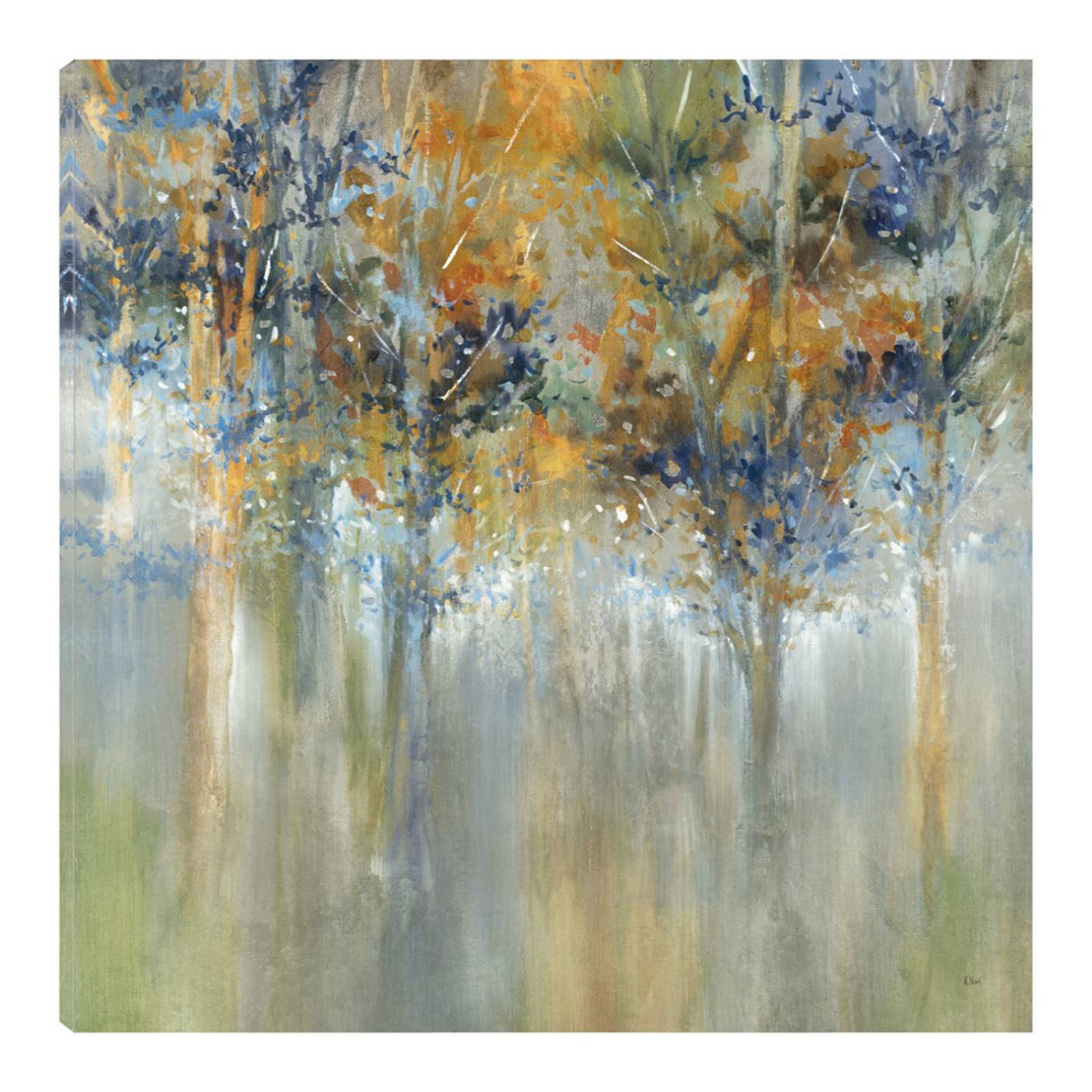 Cuadro Decorativo | Hojas rústicas | K. Nari | 56X56 Cm | Arte Paisaje | Impresión en Lienzo | Fine Art TJ