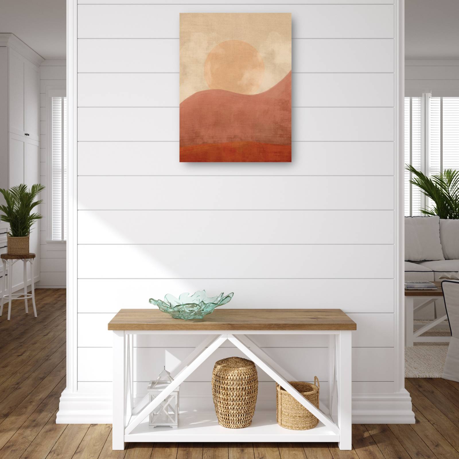 cuadro decorativo  Atardecer en el desierto