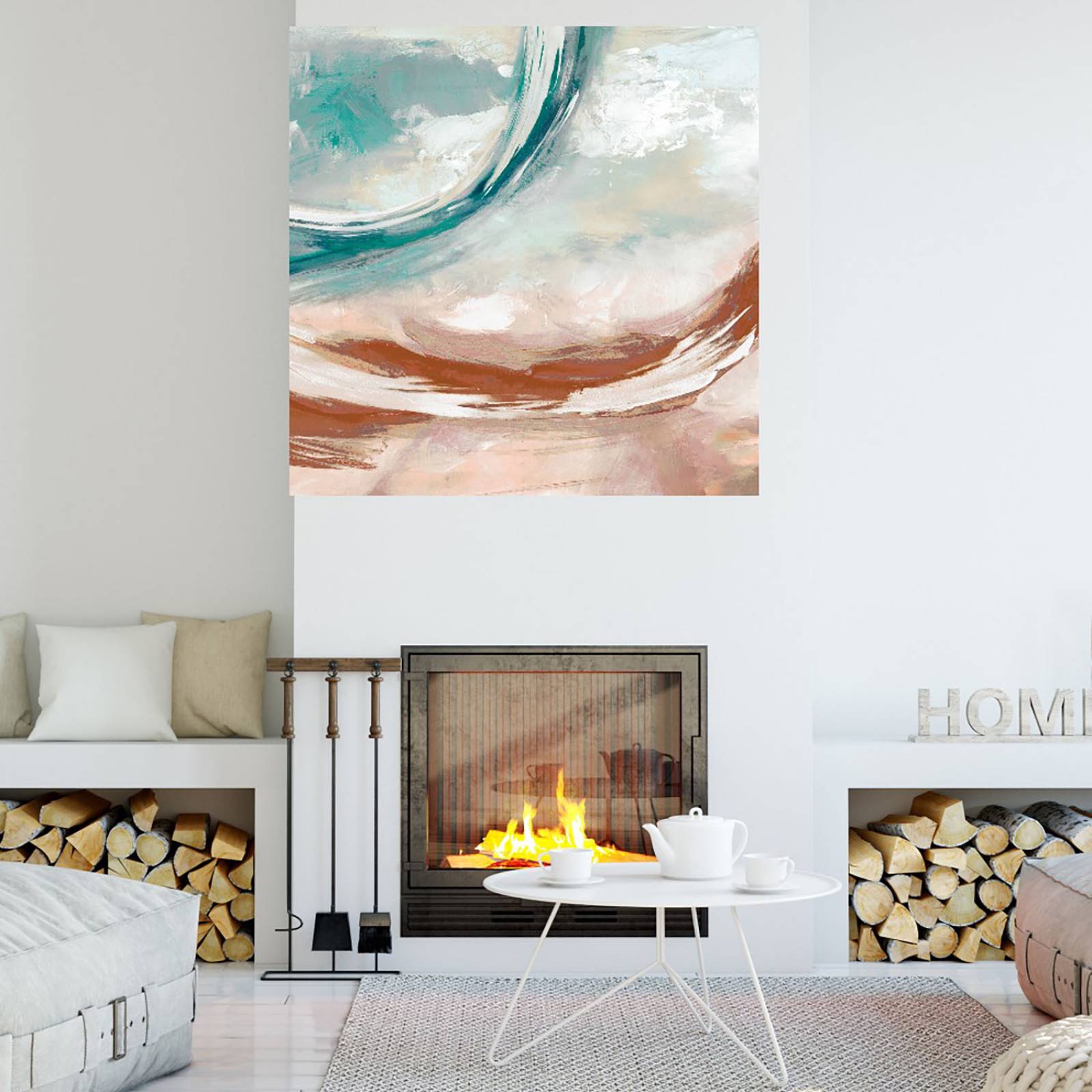 Cuadro Decorativo | Remolino del océano | Paul Duncan | 82X82 Cm | Arte Abstracto | Impresión en Lienzo | Fine Art TJ