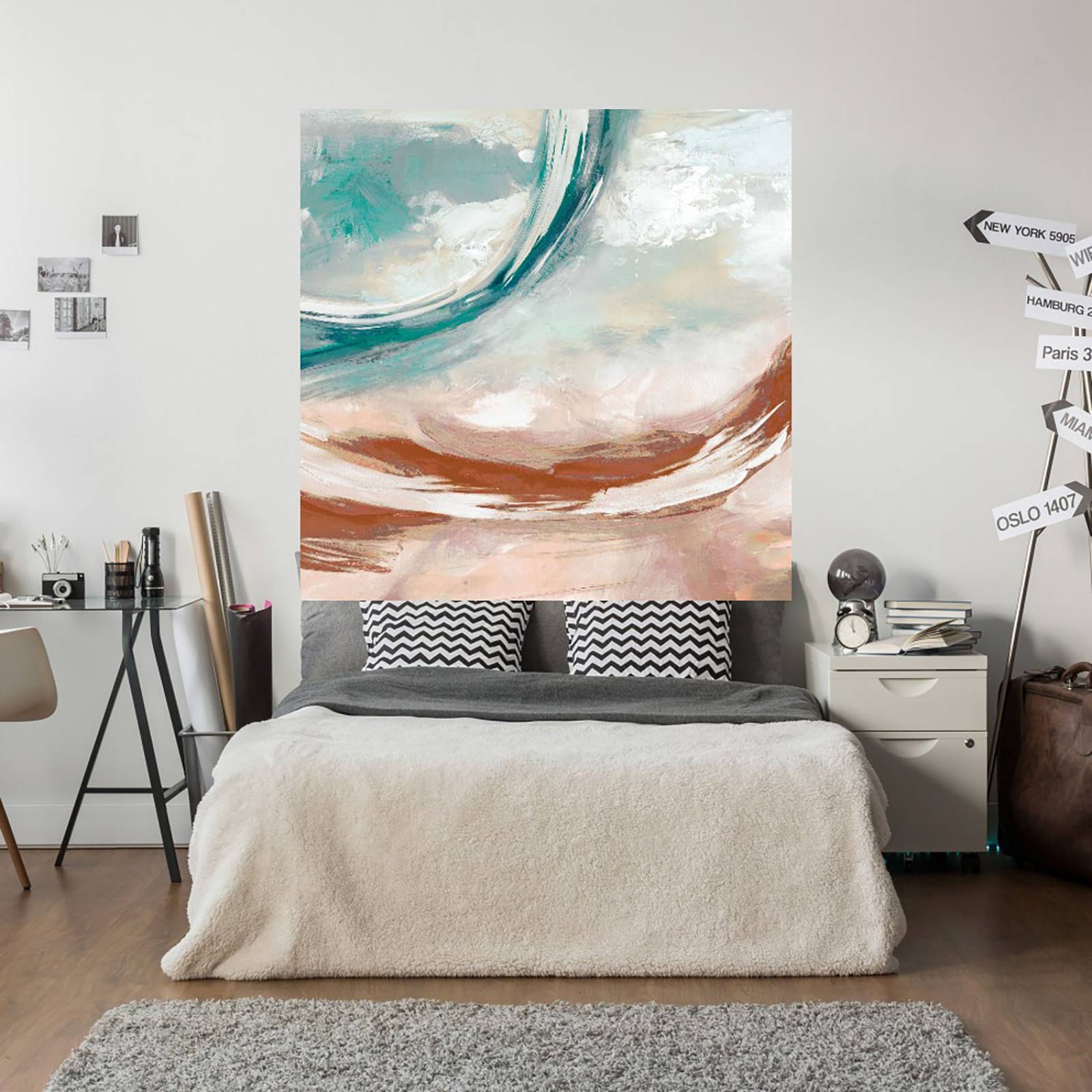 Cuadro Decorativo | Remolino del océano | Paul Duncan | 82X82 Cm | Arte Abstracto | Impresión en Lienzo | Fine Art TJ
