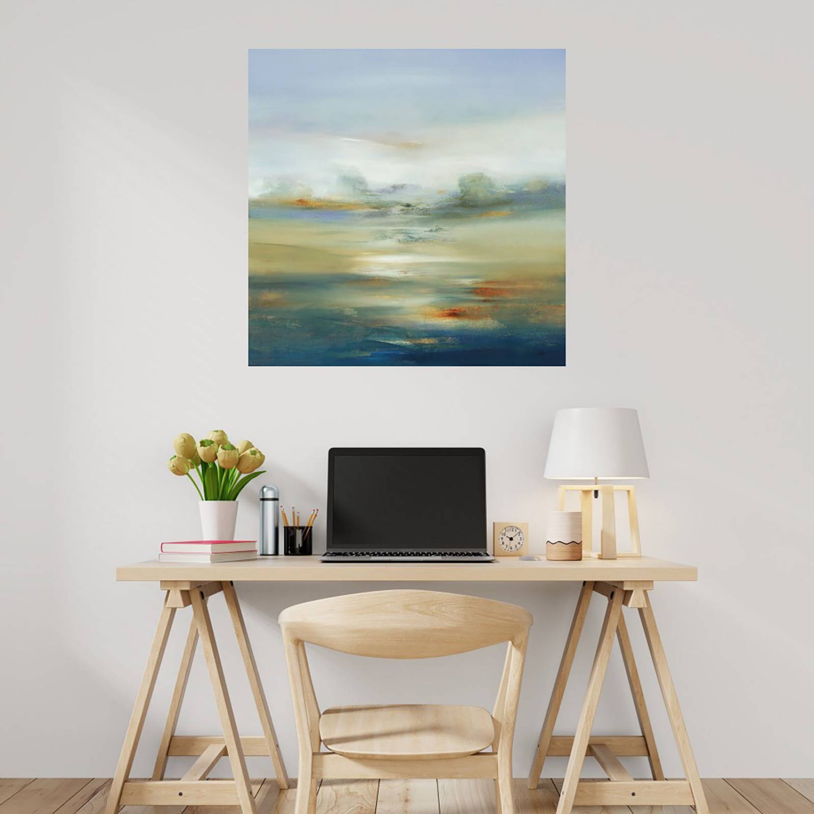 Cuadro Decorativo | Paisaje Sutil II | Lisa Ridgers | 56X56 Cm | Arte Costa | Impresión en Lienzo | Fine Art TJ