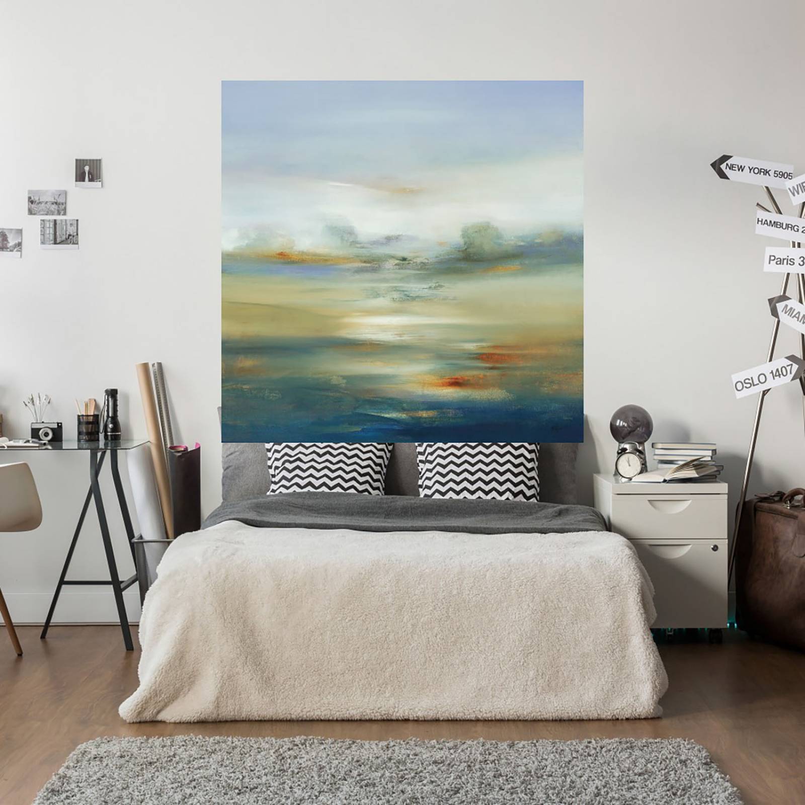 Cuadro Decorativo | Paisaje Sutil II | Lisa Ridgers | 56X56 Cm | Arte Costa | Impresión en Lienzo | Fine Art TJ