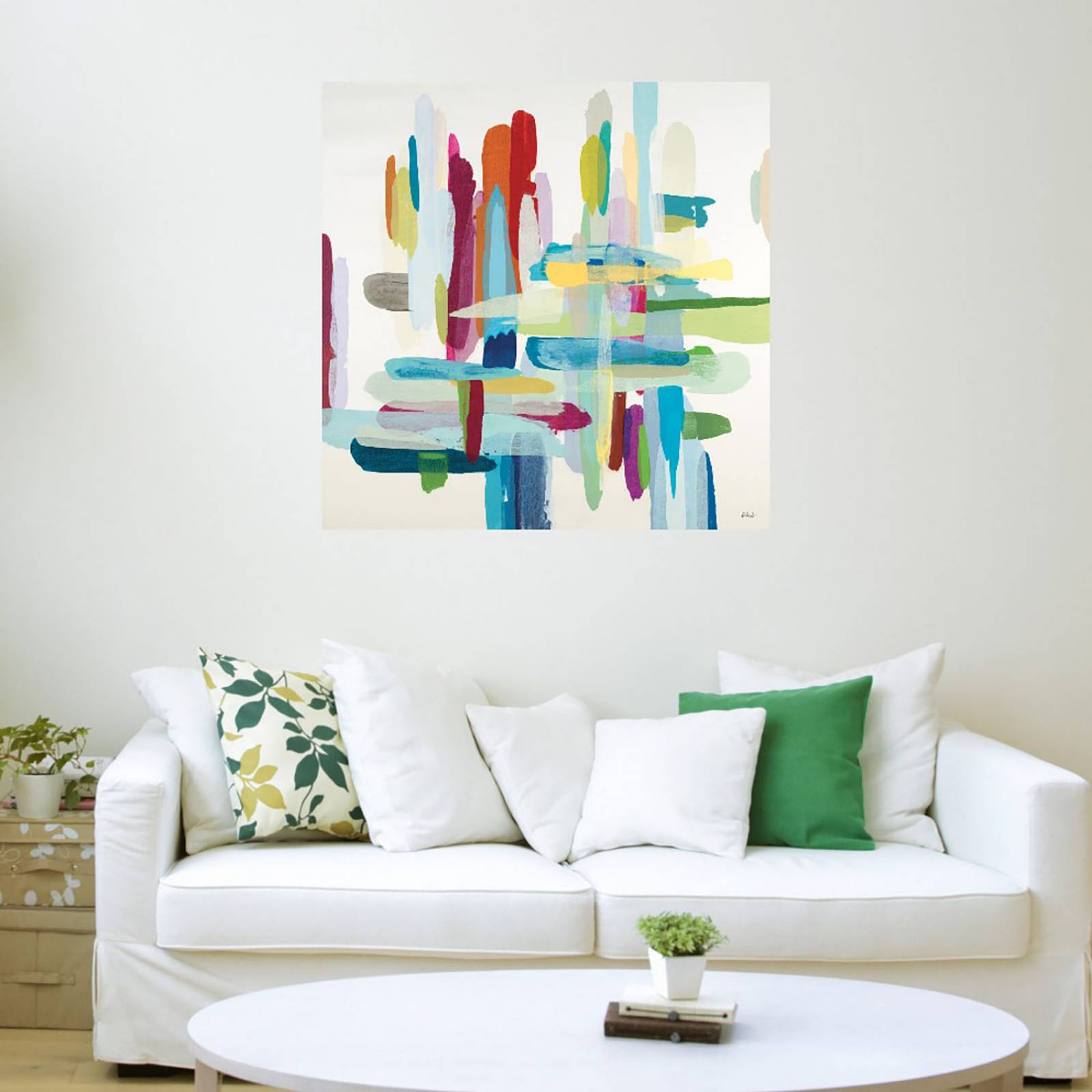 Cuadro Decorativo | Castillos en el aire | Randy Hibberd | 94X94 Cm | Arte Abstracto | Impresión en Lienzo | Fine Art TJ