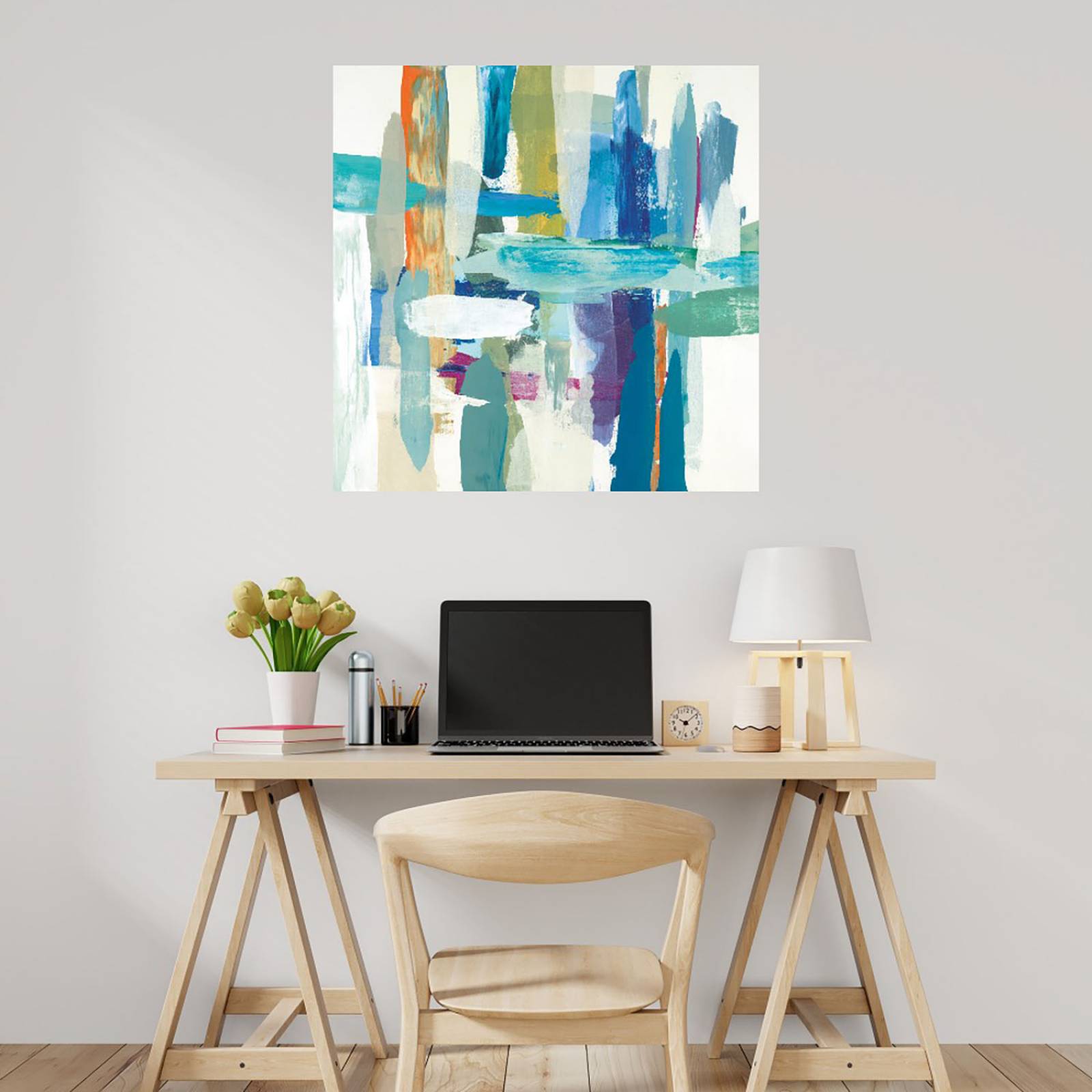 Cuadro Decorativo | Niveles de naturaleza | Randy Hibberd | 122X122 Cm | Arte Abstracto | Impresión en Lienzo | Fine Art TJ