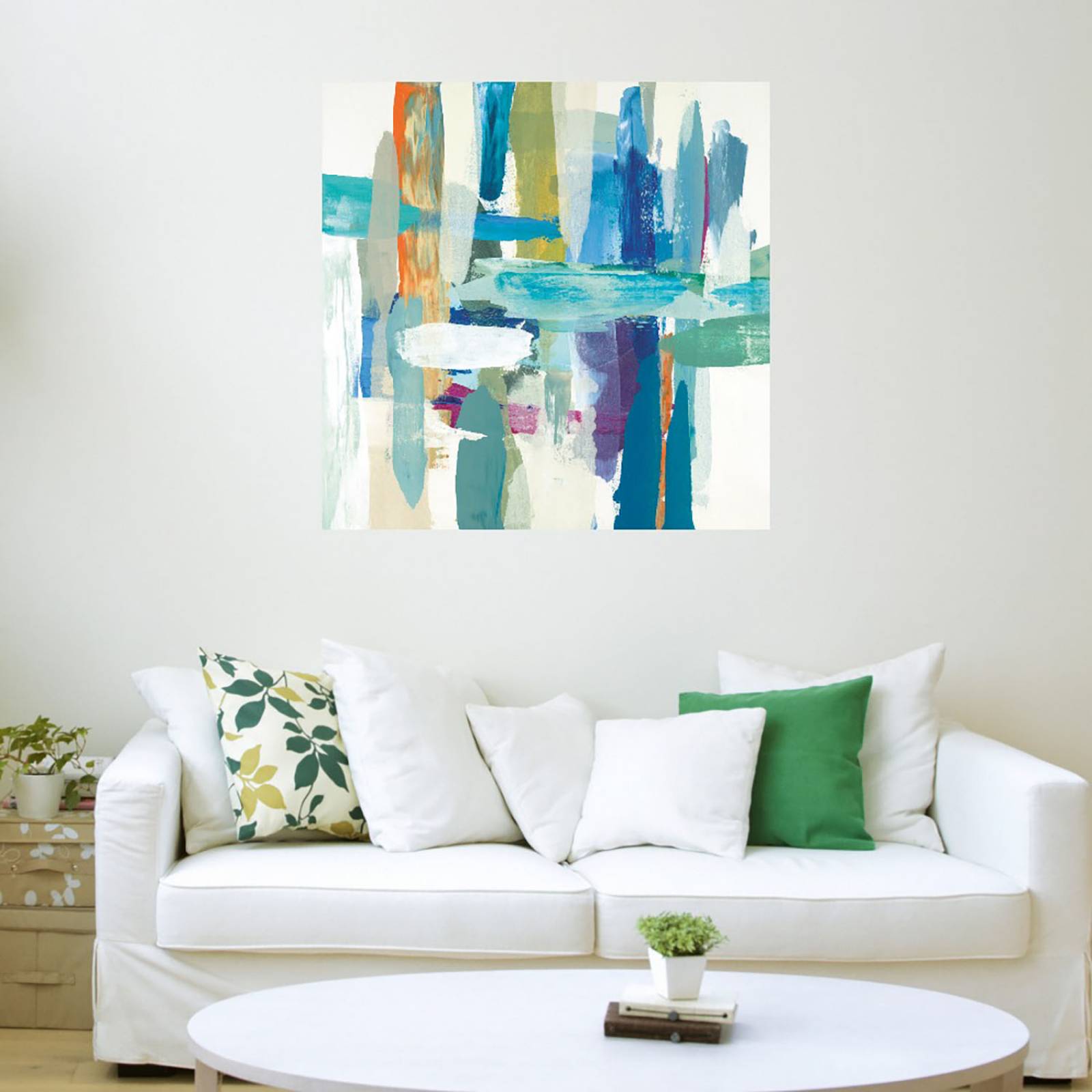 Cuadro Decorativo | Niveles de naturaleza | Randy Hibberd | 122X122 Cm | Arte Abstracto | Impresión en Lienzo | Fine Art TJ