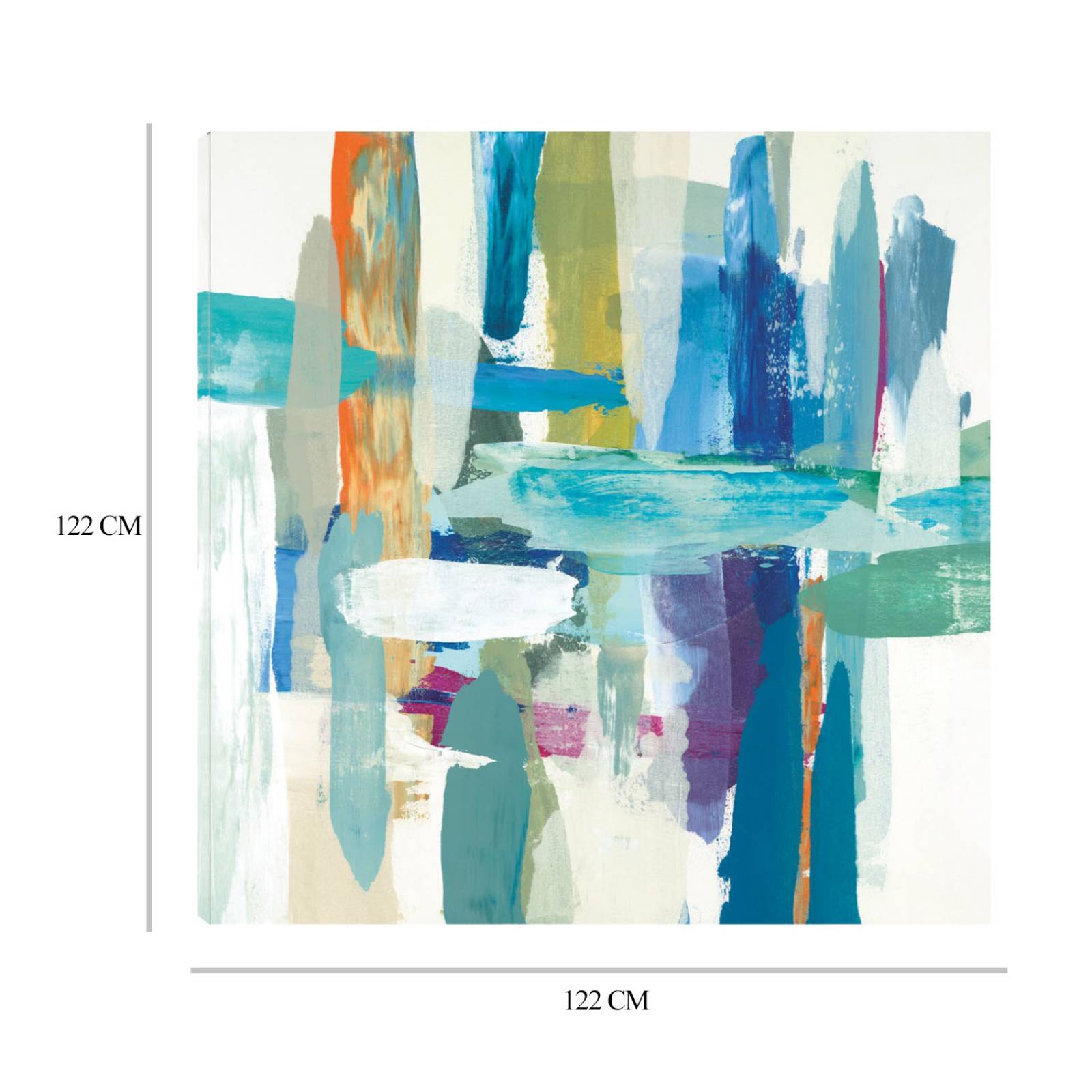 Cuadro Decorativo | Niveles de naturaleza | Randy Hibberd | 122X122 Cm | Arte Abstracto | Impresión en Lienzo | Fine Art TJ