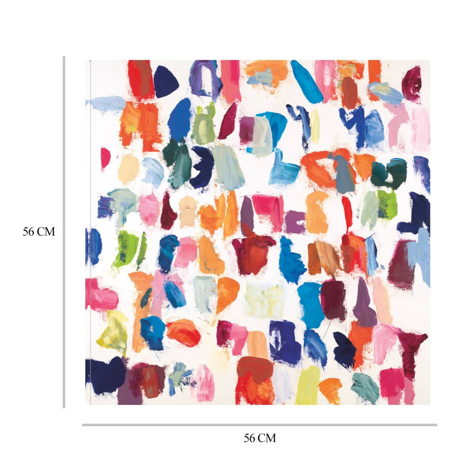 Cuadro Decorativo | Habla sin decir nada | Randy Hibberd | 56X56 Cm | Arte Abstracto | Impresión en Lienzo | Fine Art TJ