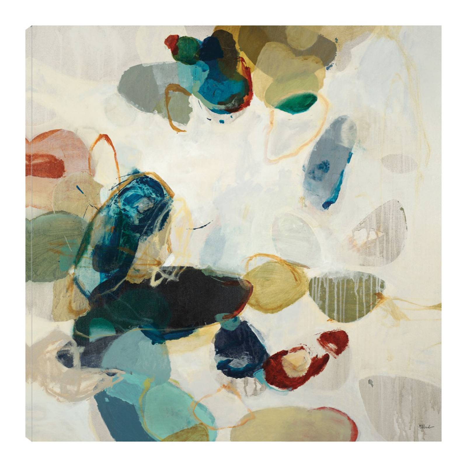 Cuadro Decorativo | Patrón de piedra II | Randy Hibberd | 82X82 Cm | Arte Abstracto | Impresión en Lienzo | Fine Art TJ