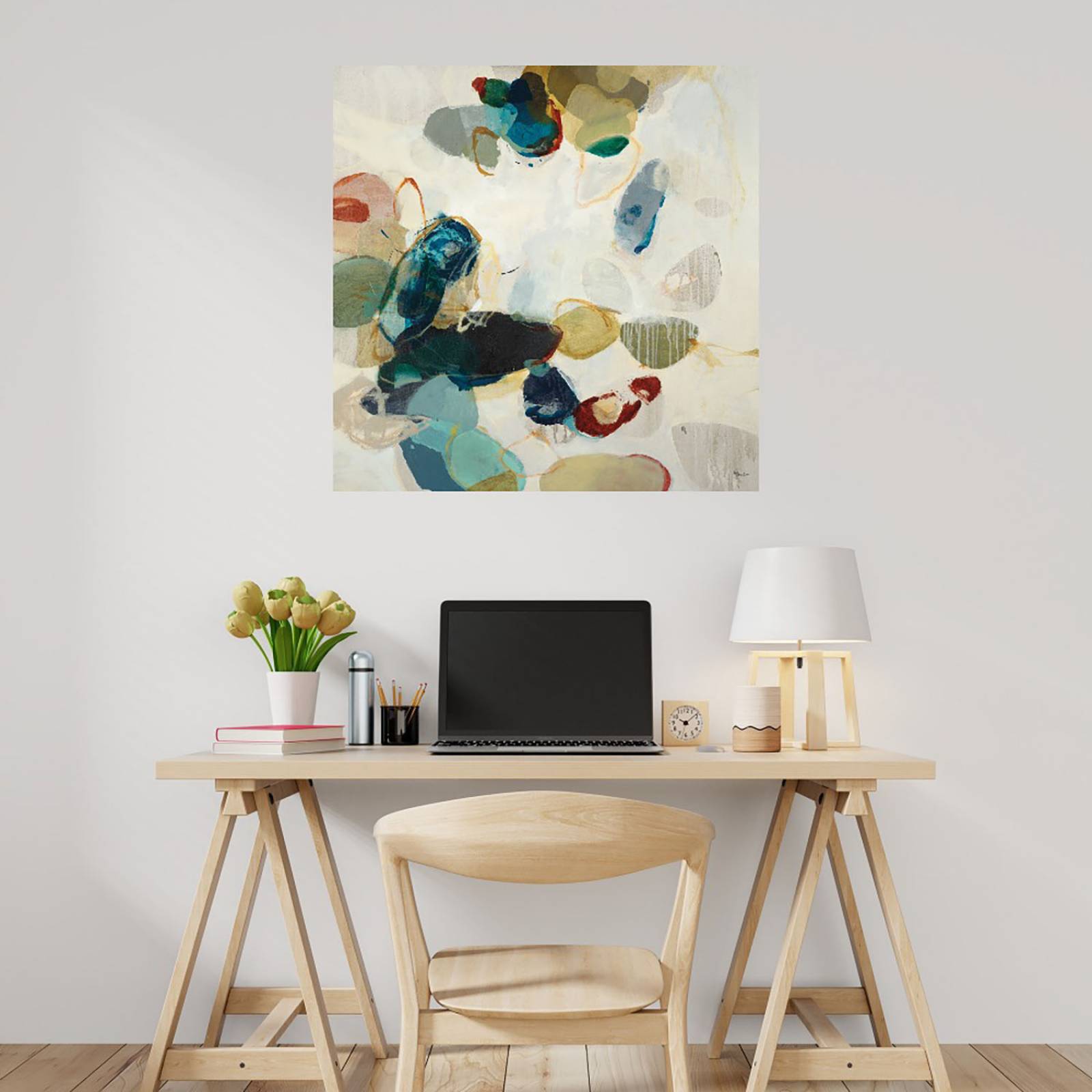 Cuadro Decorativo | Patrón de piedra II | Randy Hibberd | 82X82 Cm | Arte Abstracto | Impresión en Lienzo | Fine Art TJ