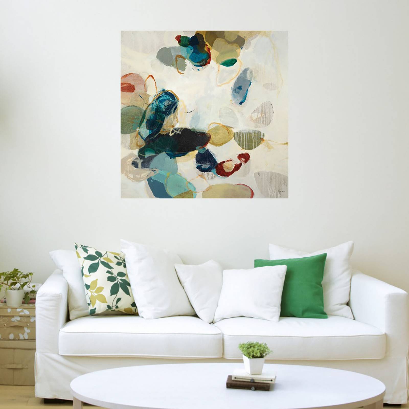 Cuadro Decorativo | Patrón de piedra II | Randy Hibberd | 82X82 Cm | Arte Abstracto | Impresión en Lienzo | Fine Art TJ