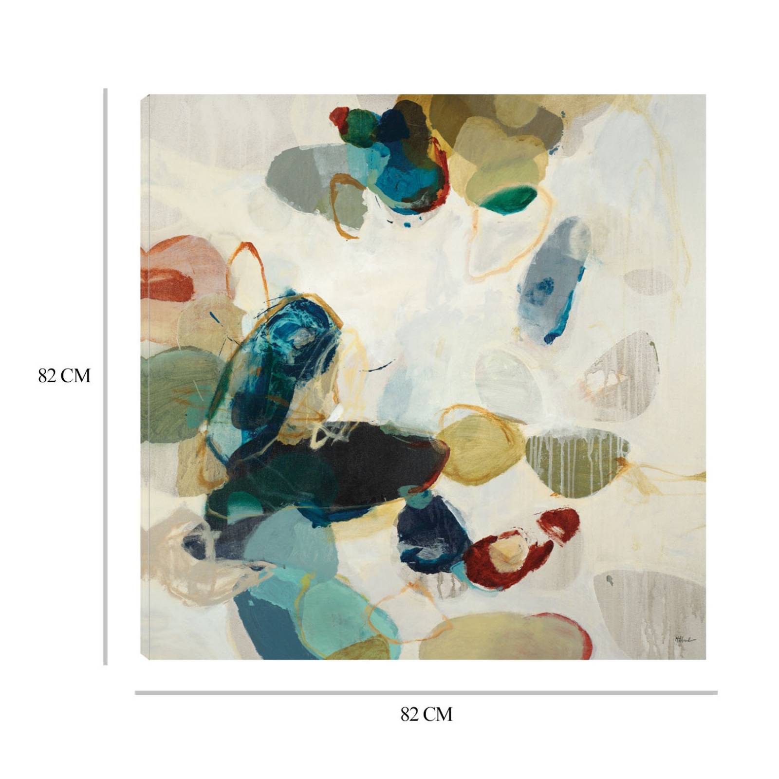 Cuadro Decorativo | Patrón de piedra II | Randy Hibberd | 82X82 Cm | Arte Abstracto | Impresión en Lienzo | Fine Art TJ