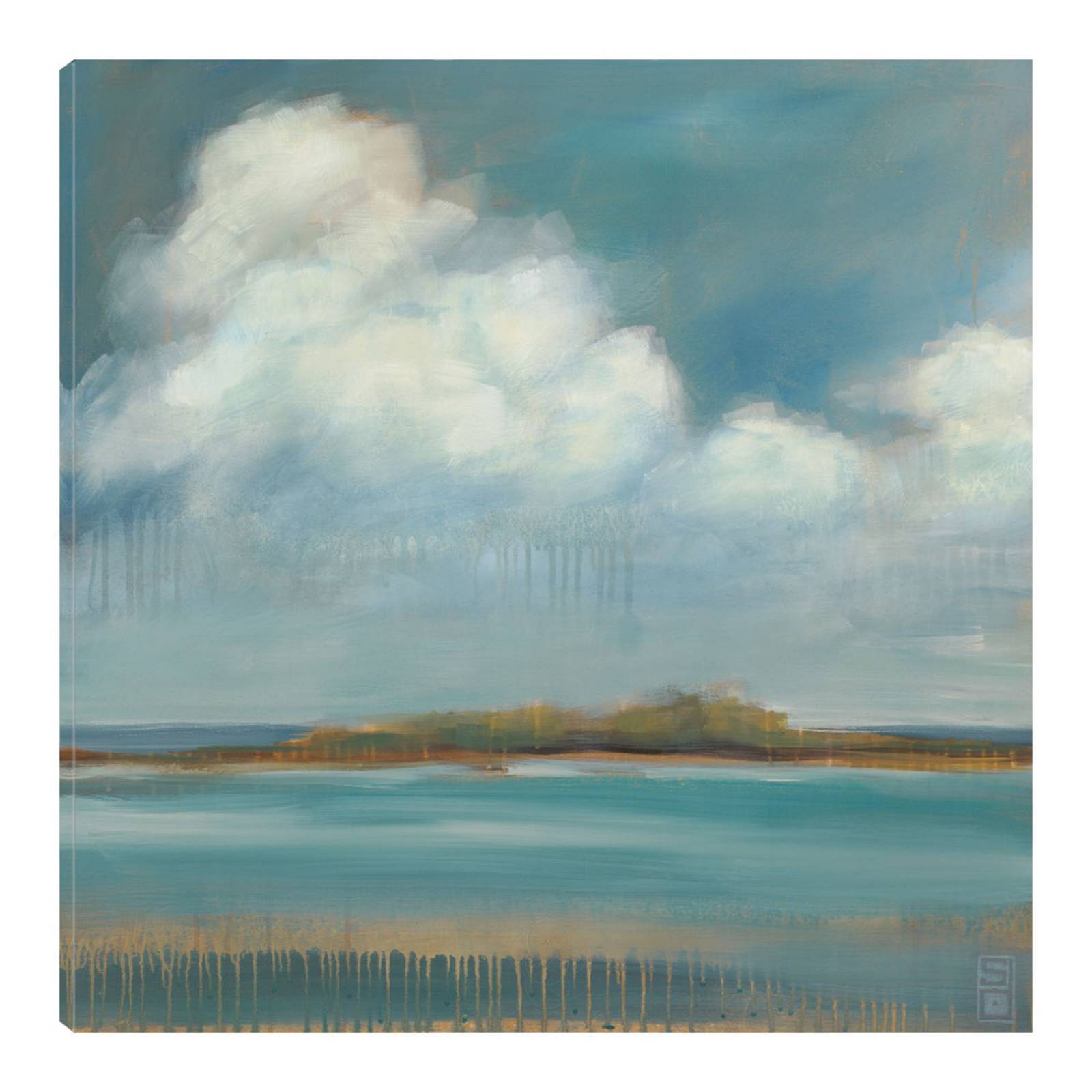 Cuadro Decorativo | Isla de Ocio | Stacy Daguiar | 122X122 Cm | Arte Costa | Impresión en Lienzo | Fine Art TJ