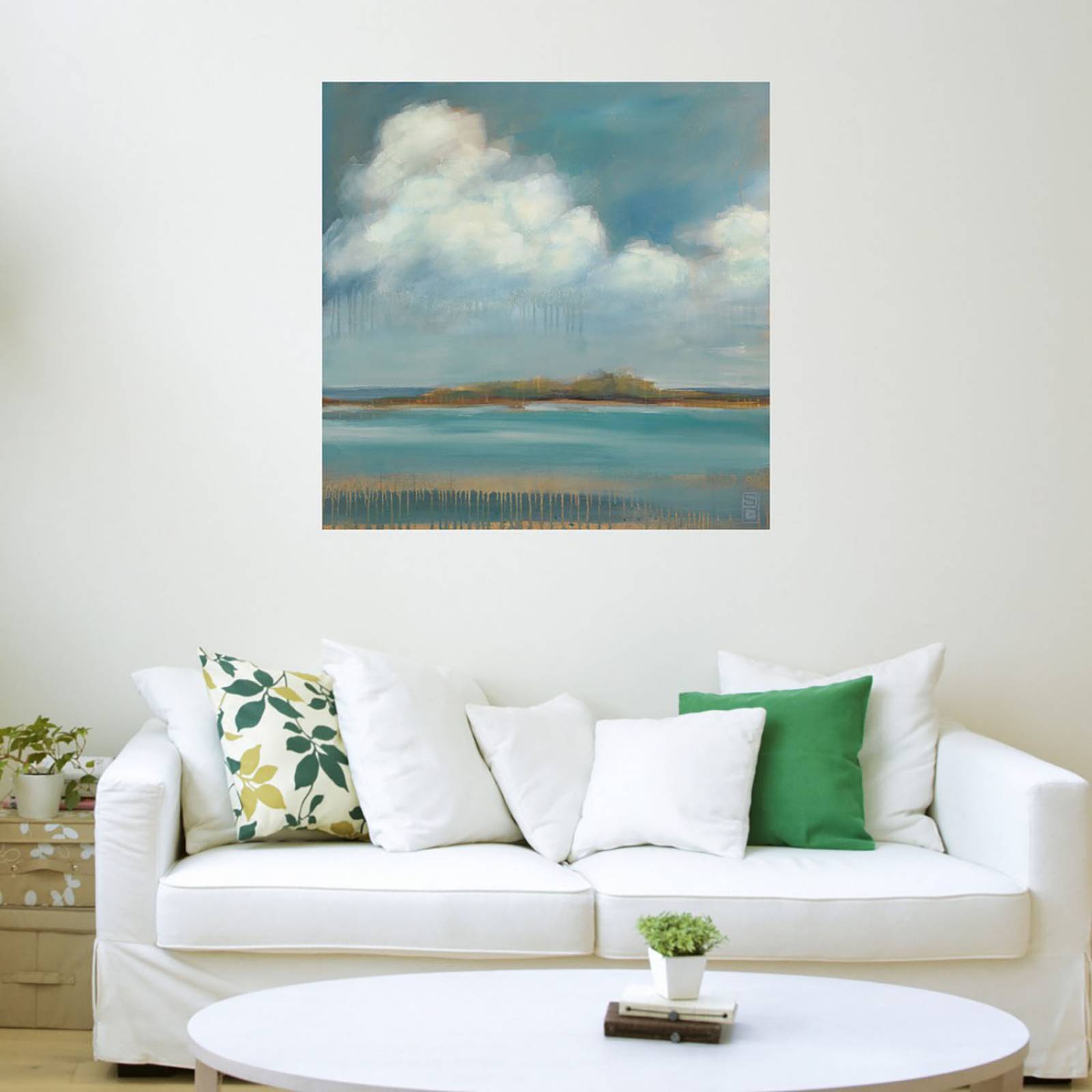 Cuadro Decorativo | Isla de Ocio | Stacy Daguiar | 122X122 Cm | Arte Costa | Impresión en Lienzo | Fine Art TJ