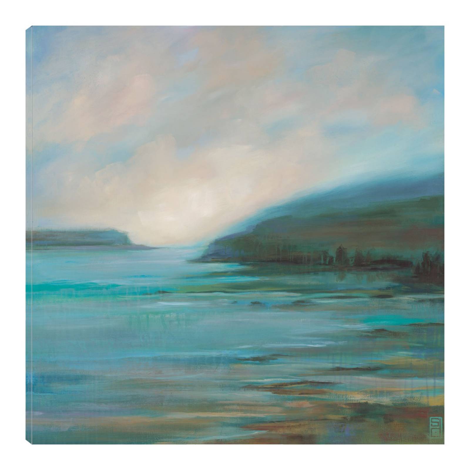 Cuadro Decorativo | El viaje | Stacy Daguiar | 56X56 Cm | Arte Paisaje | Impresión en Lienzo | Fine Art TJ