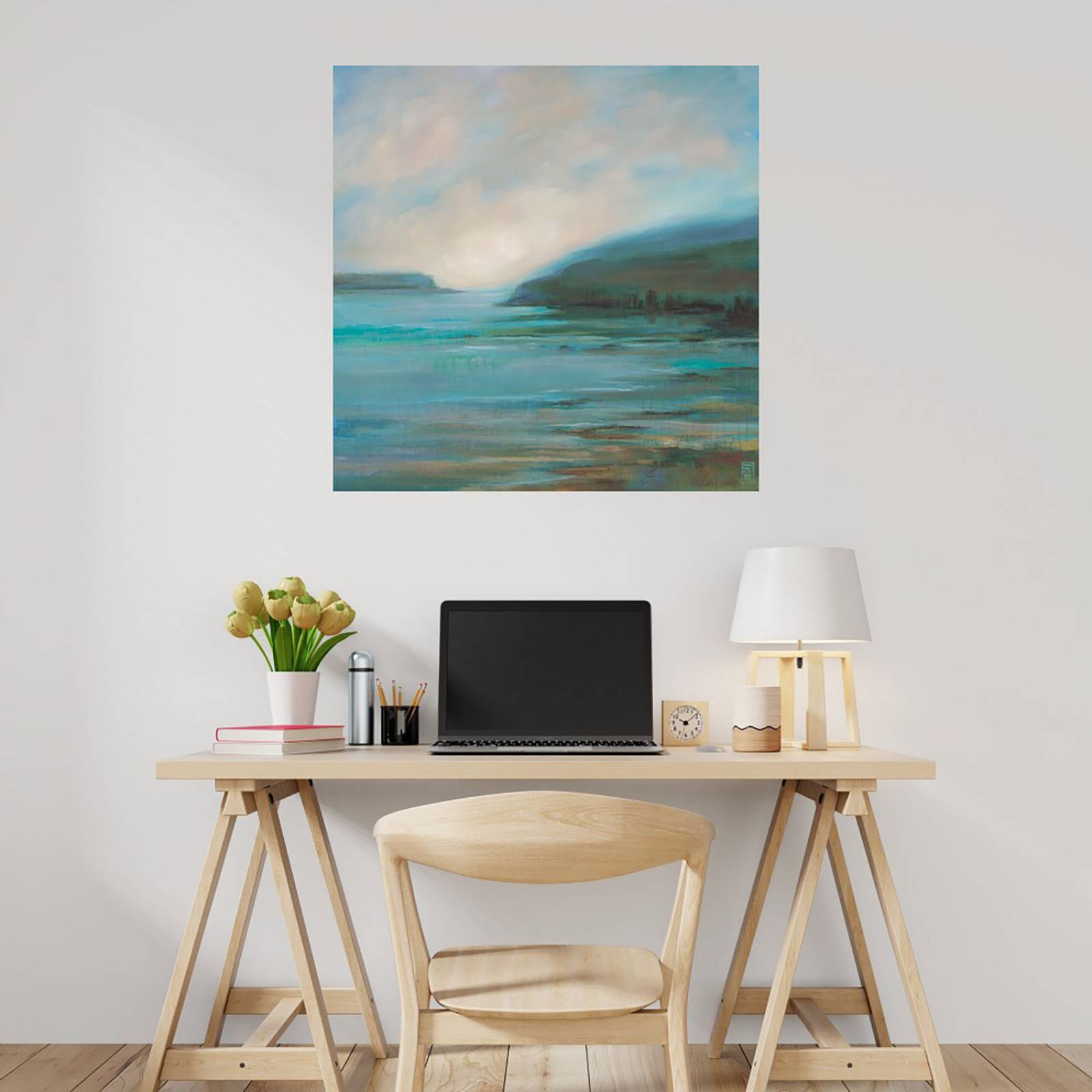 Cuadro Decorativo | El viaje | Stacy Daguiar | 56X56 Cm | Arte Paisaje | Impresión en Lienzo | Fine Art TJ